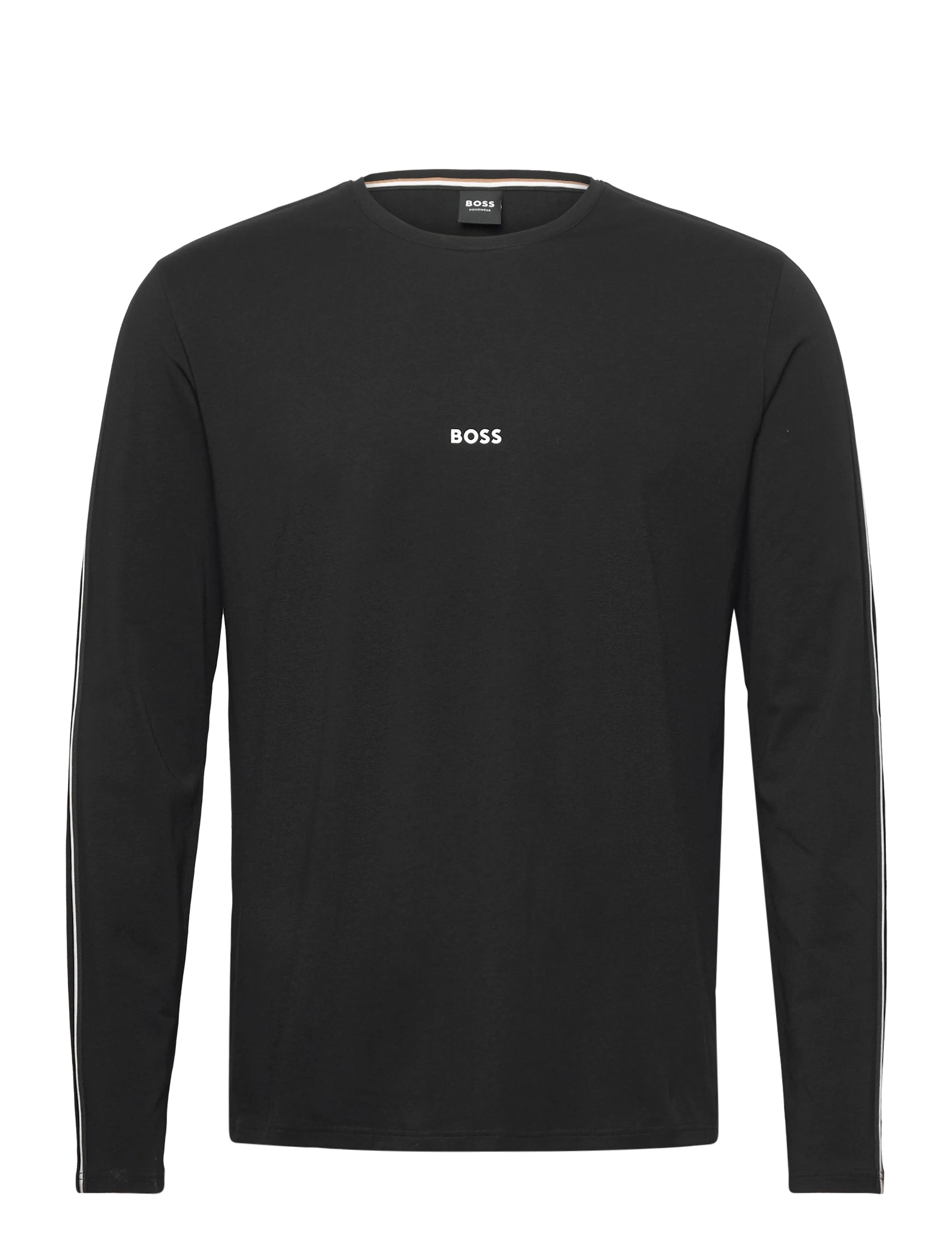 BOSS Unique Ls-Shirt, M, Black, T-Shirts > Langærmede, Herre