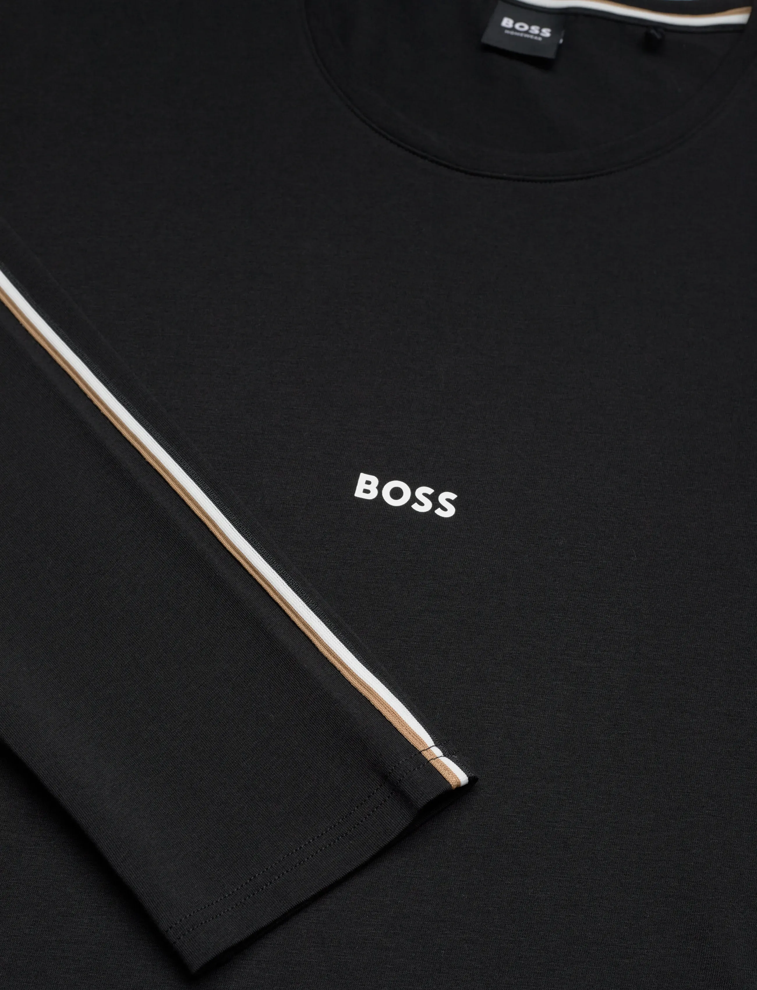 BOSS - Unique LS-Shirt - nattrøjer - black - 4