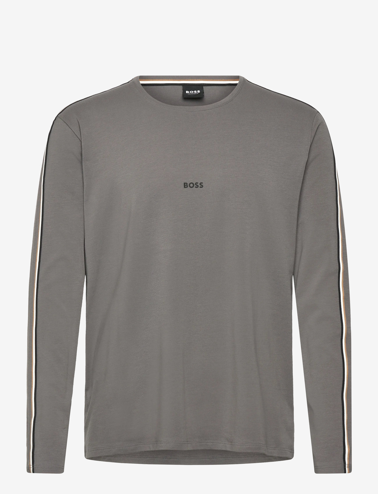 BOSS - Unique LS-Shirt - pyjama tops - open grey - 0