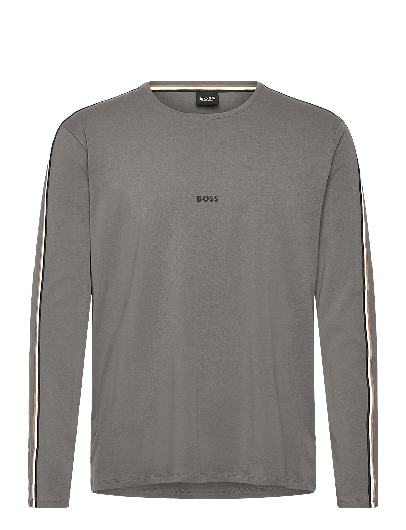 BOSS - Unique LS-Shirt - pyjama tops - open grey - 0