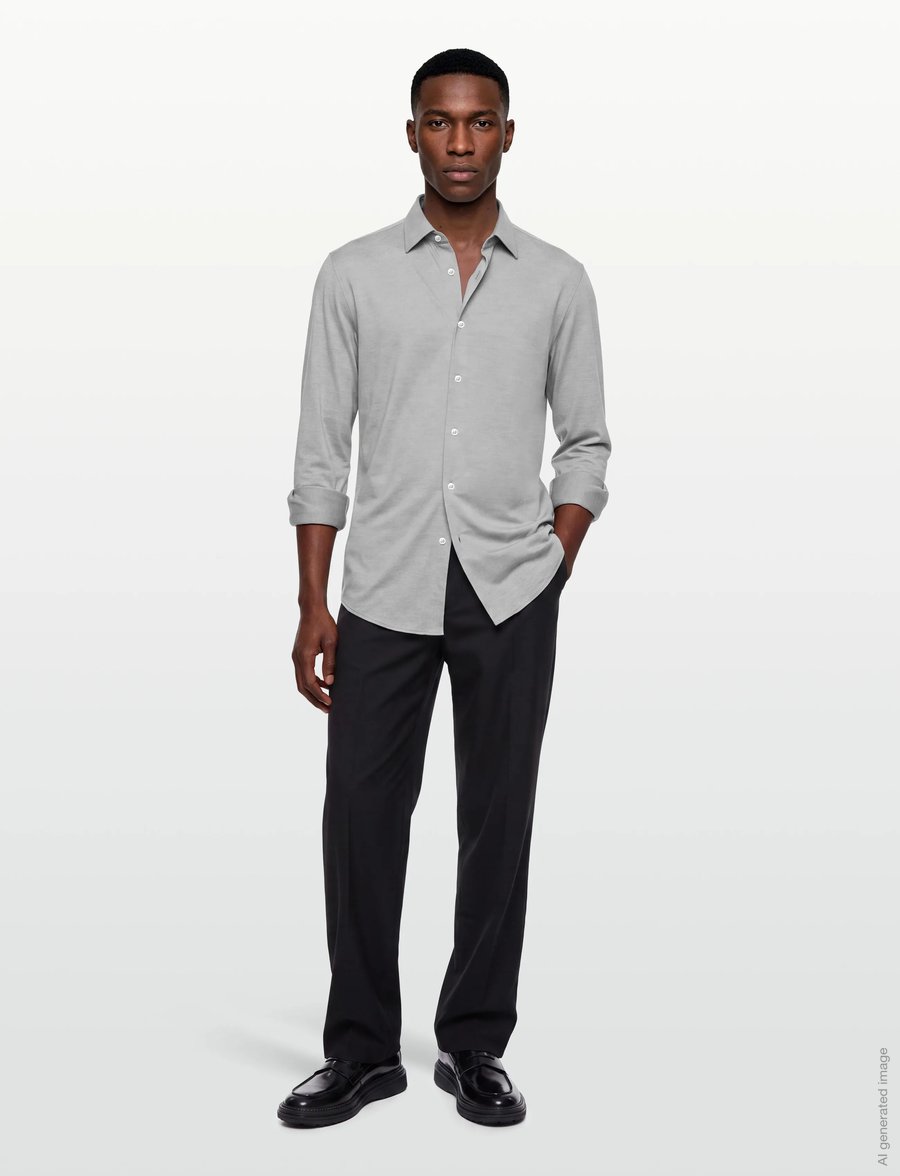 BOSS - P-HANK-kent-C1-222 - formelle hemden - silver - 0
