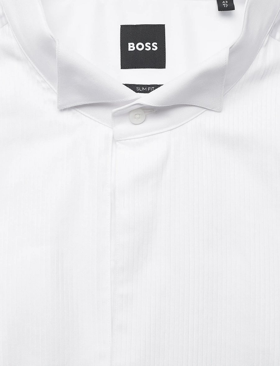BOSS - H-HANK-W-TUX3-DC-254 - smokingskjortor - white - 2