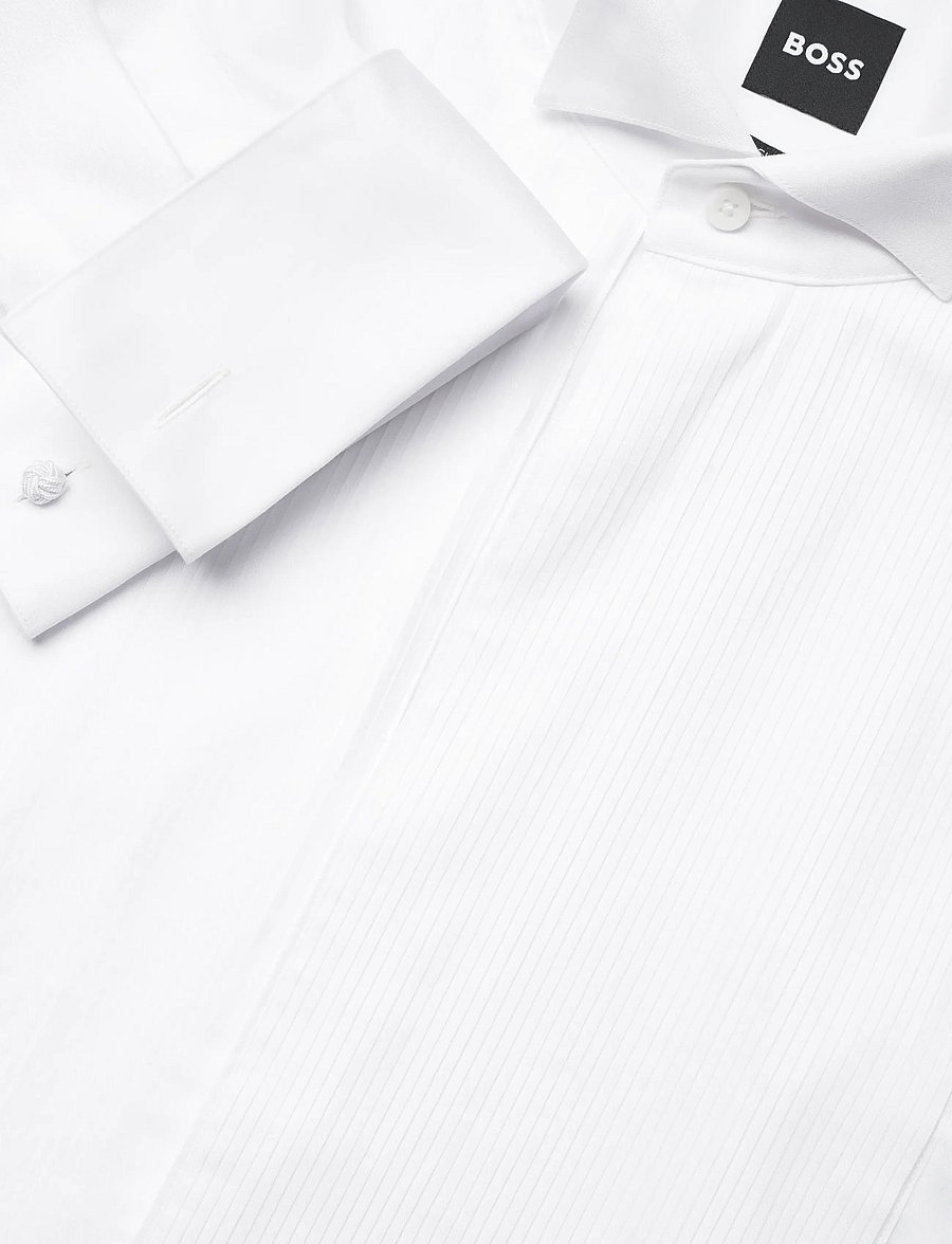 BOSS - H-HANK-W-TUX3-DC-254 - smokingskjortor - white - 3