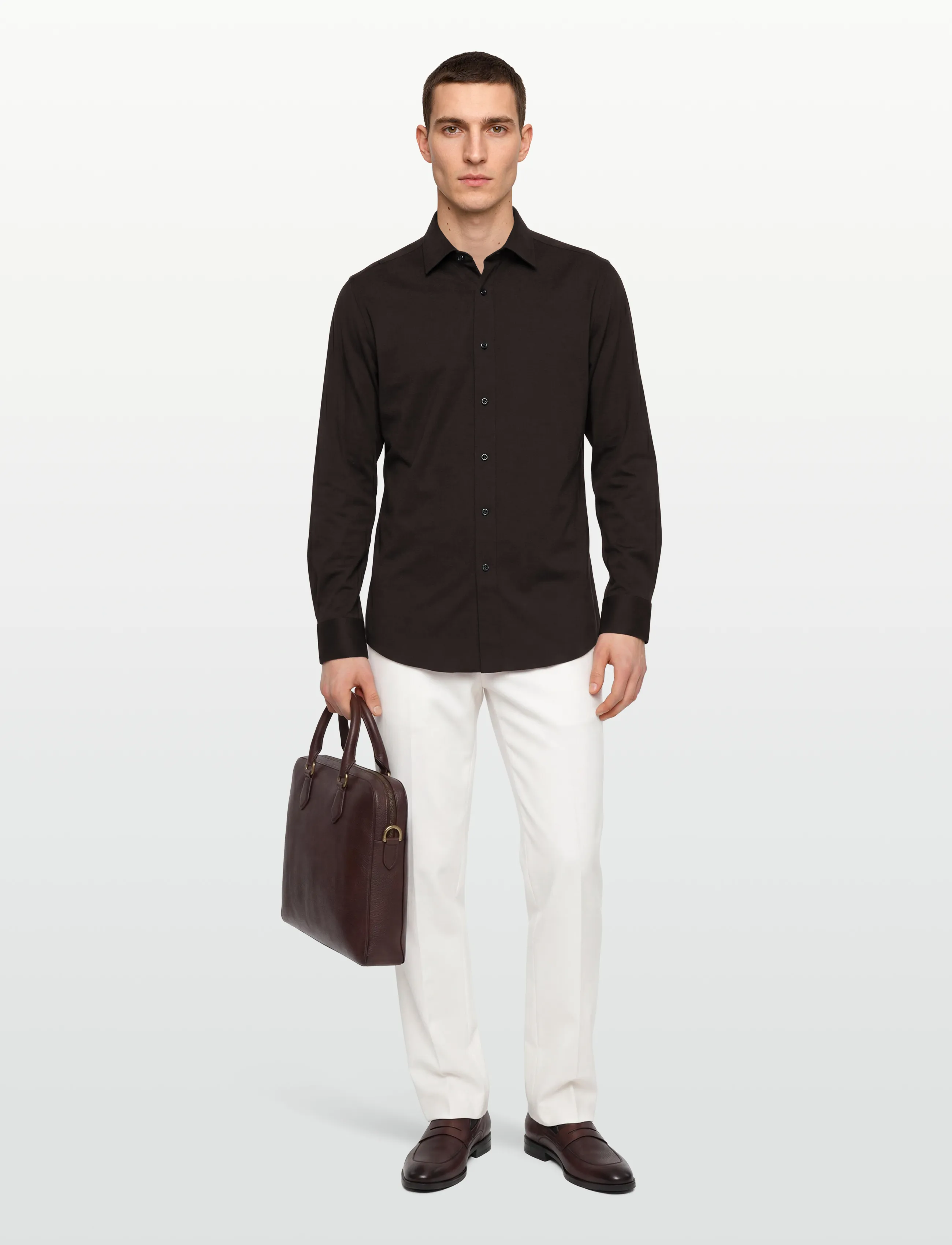 BOSS C-HANK-kent-C1-253 - Business - DARK BROWN / brown