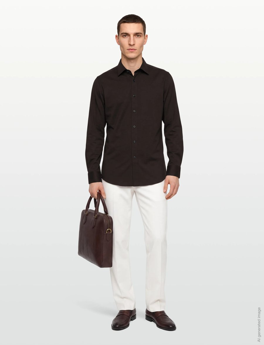 BOSS - C-HANK-kent-C1-253 - formelle hemden - dark brown - 0