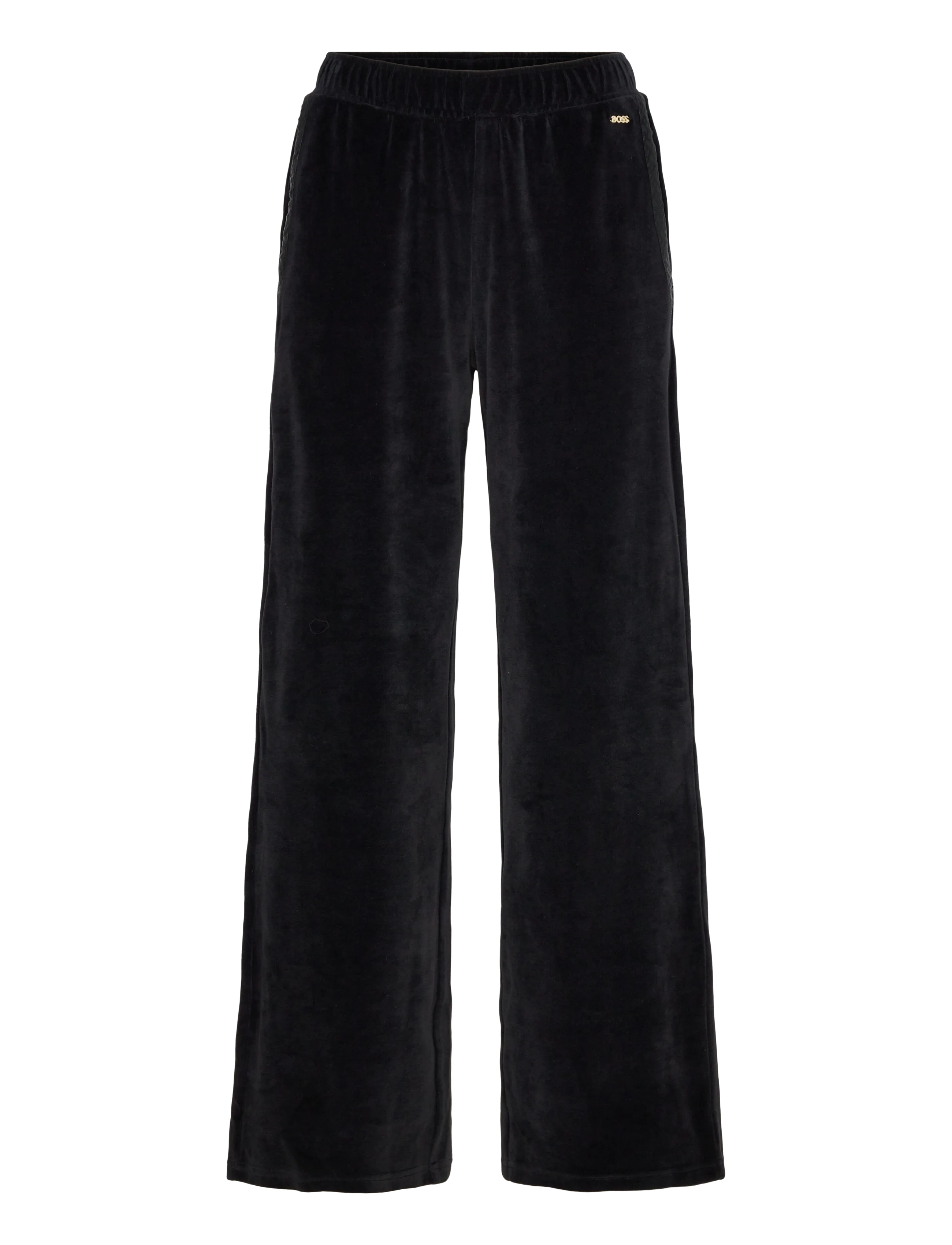 BOSS Velour_Pants - Pidžaamapüksid - BLACK / black