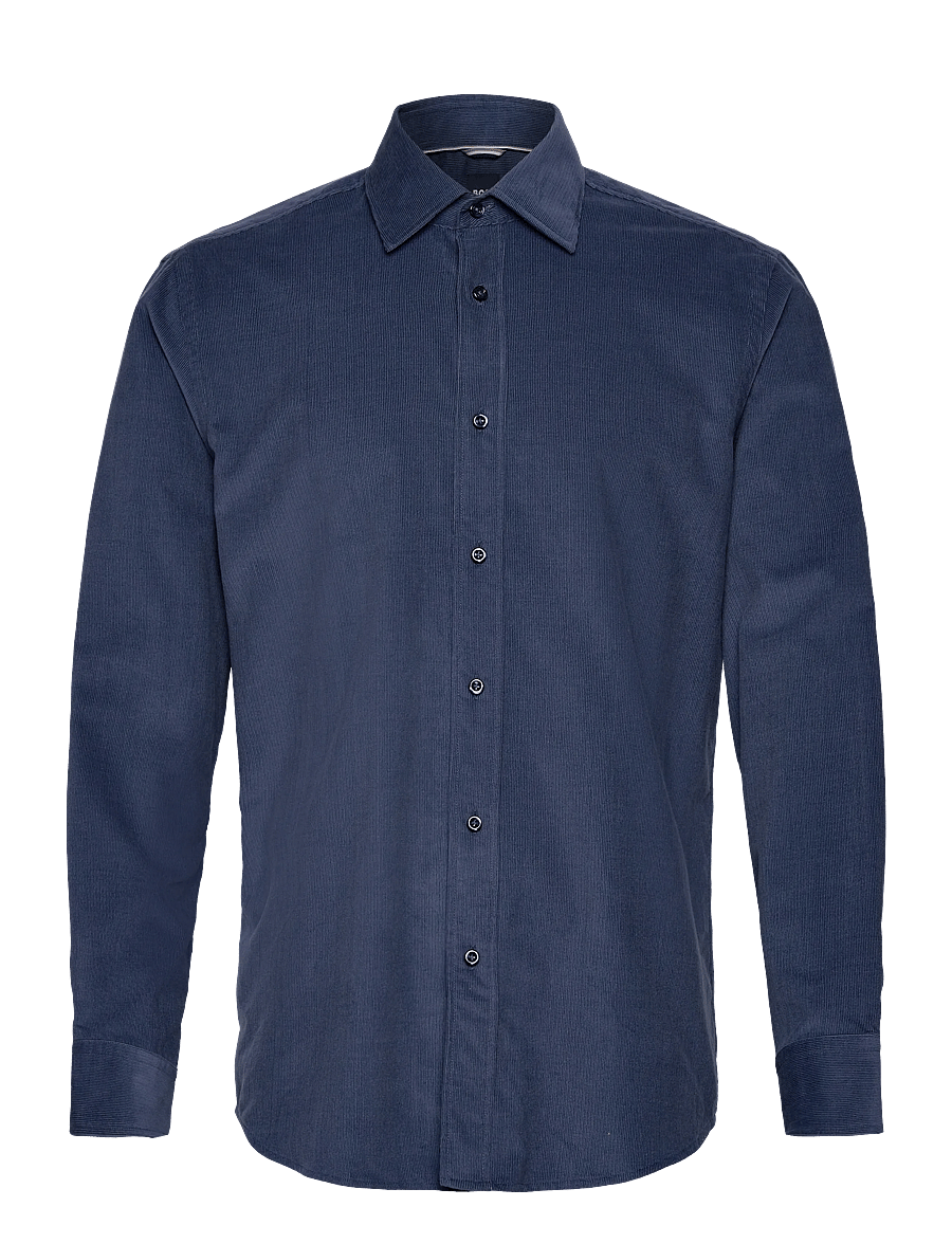 BOSS - C-JOE-kent-C1-254 - corduroy overhemden - open blue - 0