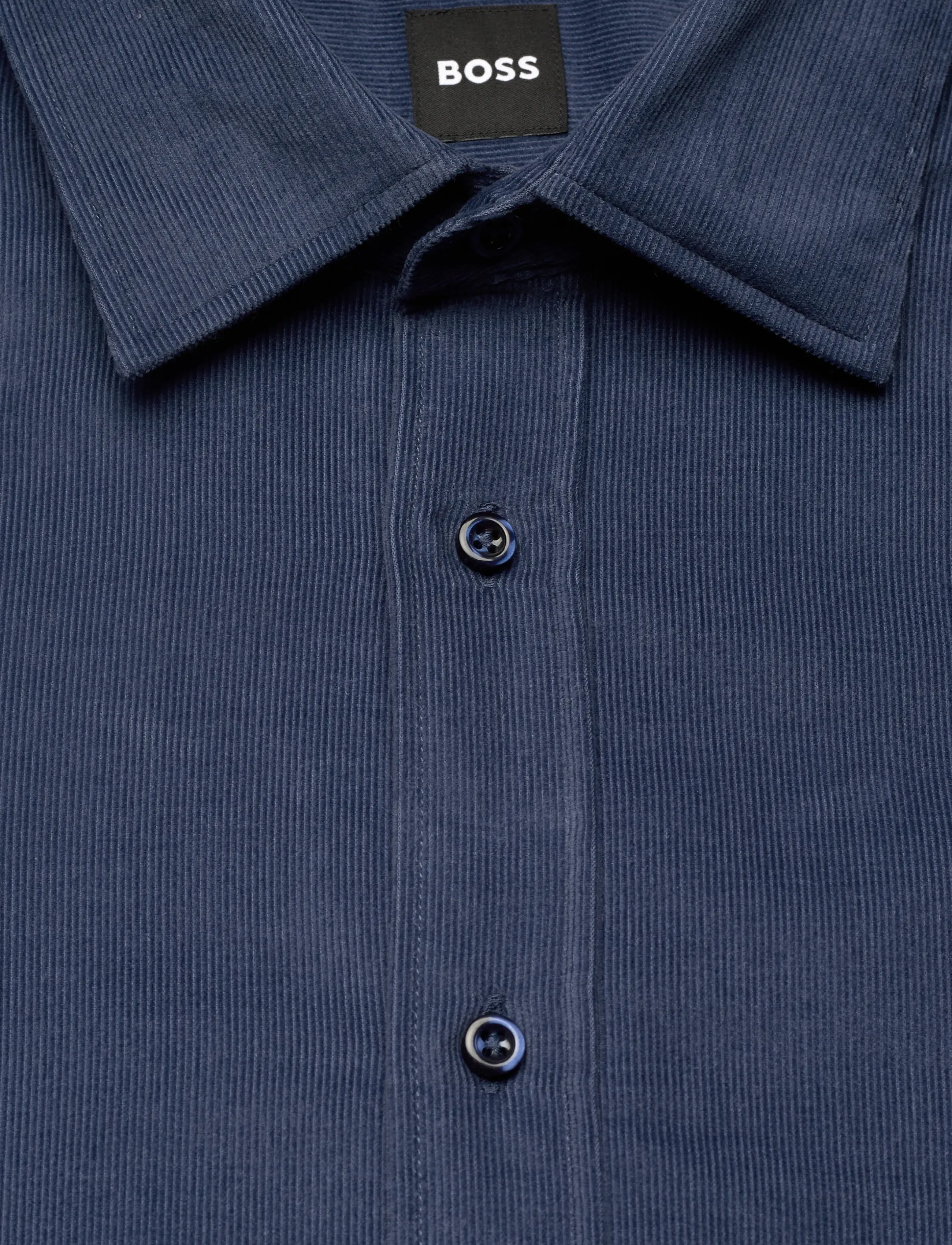 BOSS - C-JOE-kent-C1-254 - kordfløyelsskjorter - open blue - 2