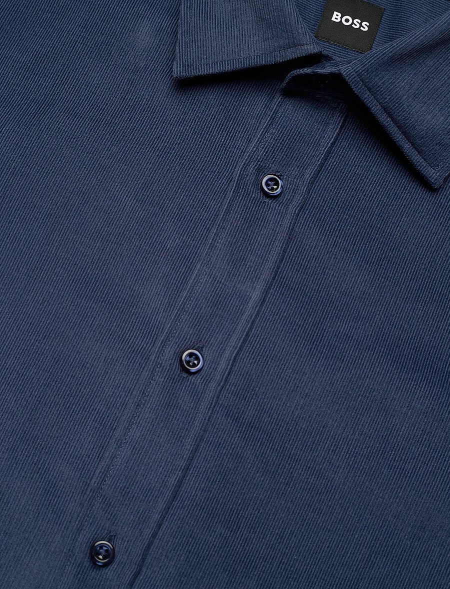 BOSS - C-JOE-kent-C1-254 - corduroy overhemden - open blue - 3