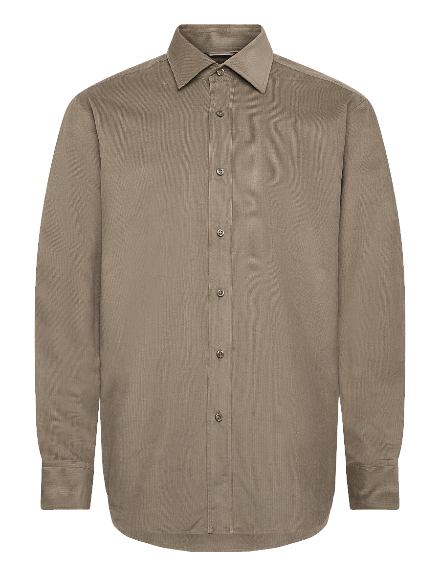 BOSS - C-JOE-kent-C1-254 - cordhemden - open brown - 1