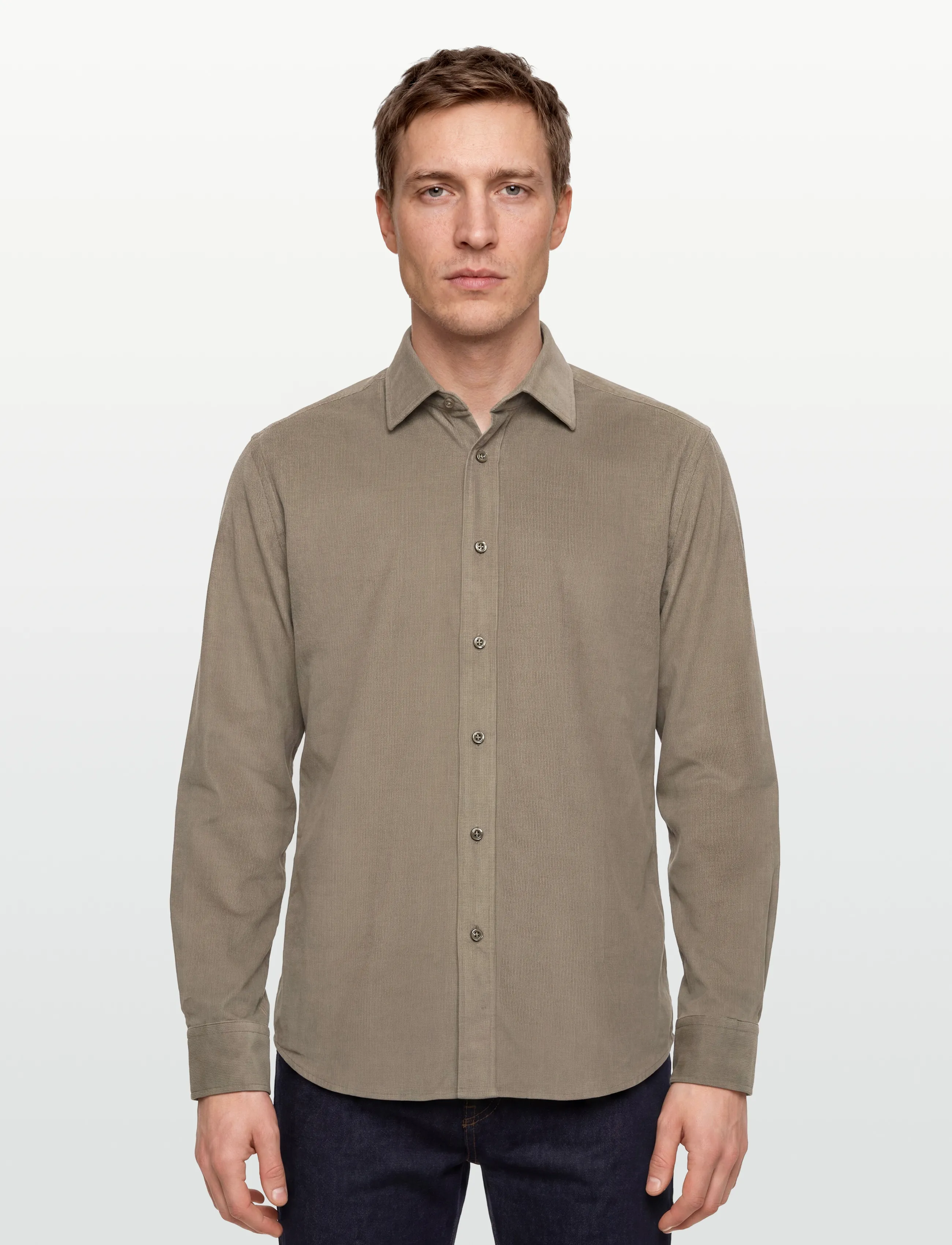 BOSS - C-JOE-kent-C1-254 - casual shirts - open brown - 3