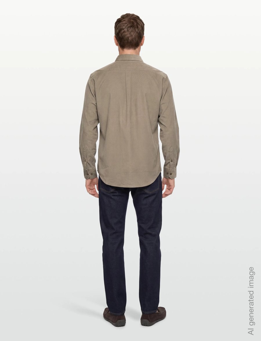 BOSS - C-JOE-kent-C1-254 - cordhemden - open brown - 4