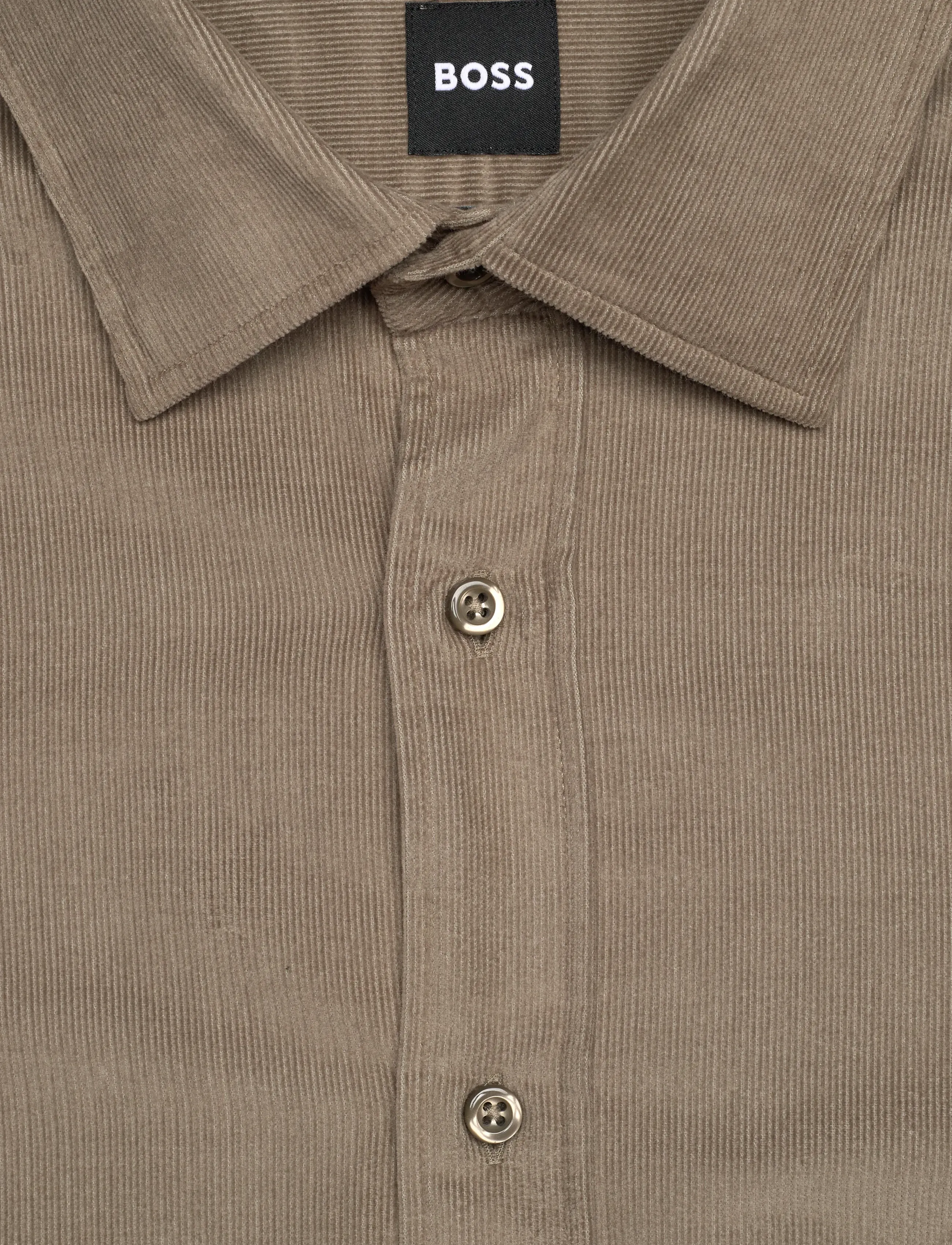 BOSS - C-JOE-kent-C1-254 - cordhemden - open brown - 2