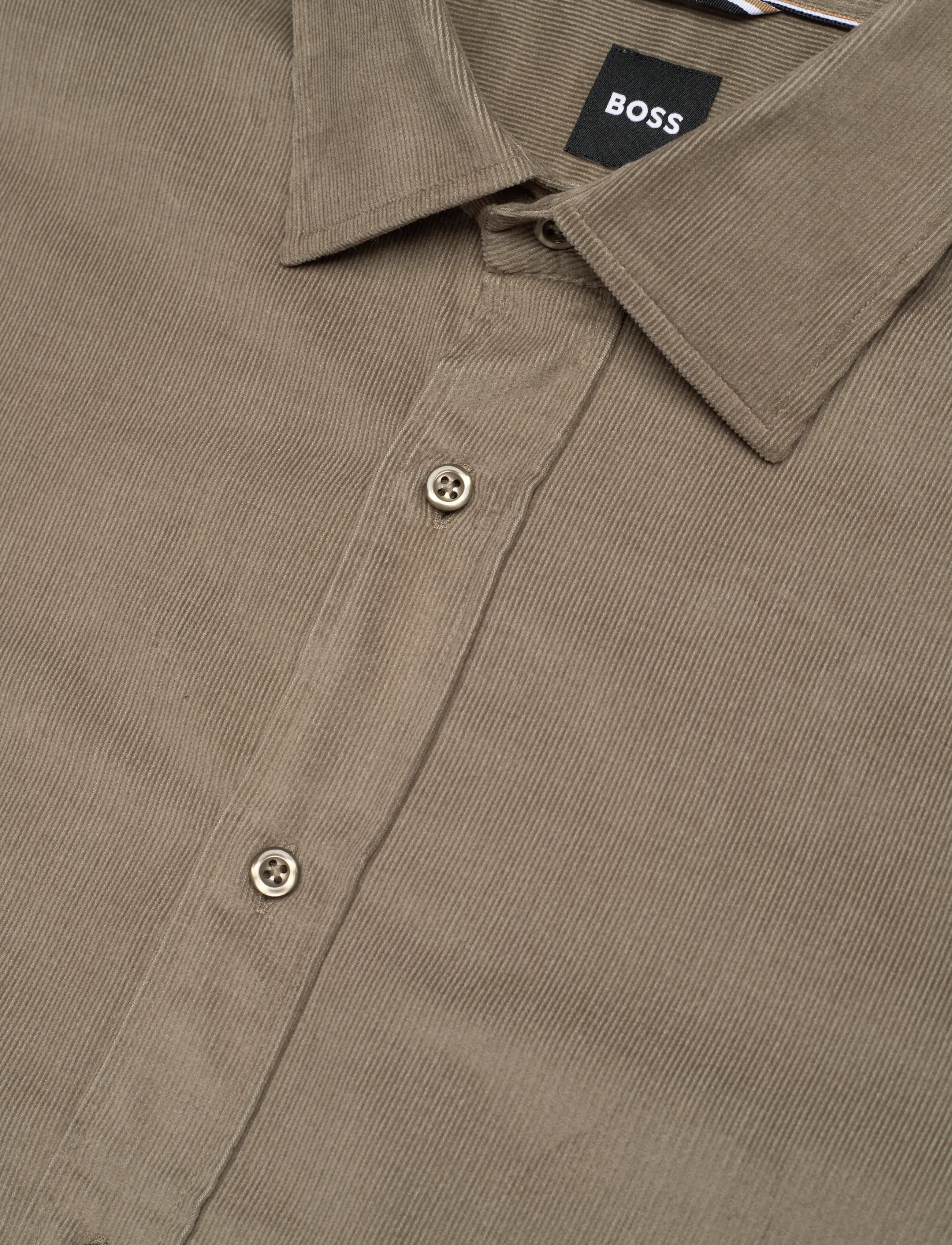 BOSS - C-JOE-kent-C1-254 - cordhemden - open brown - 3