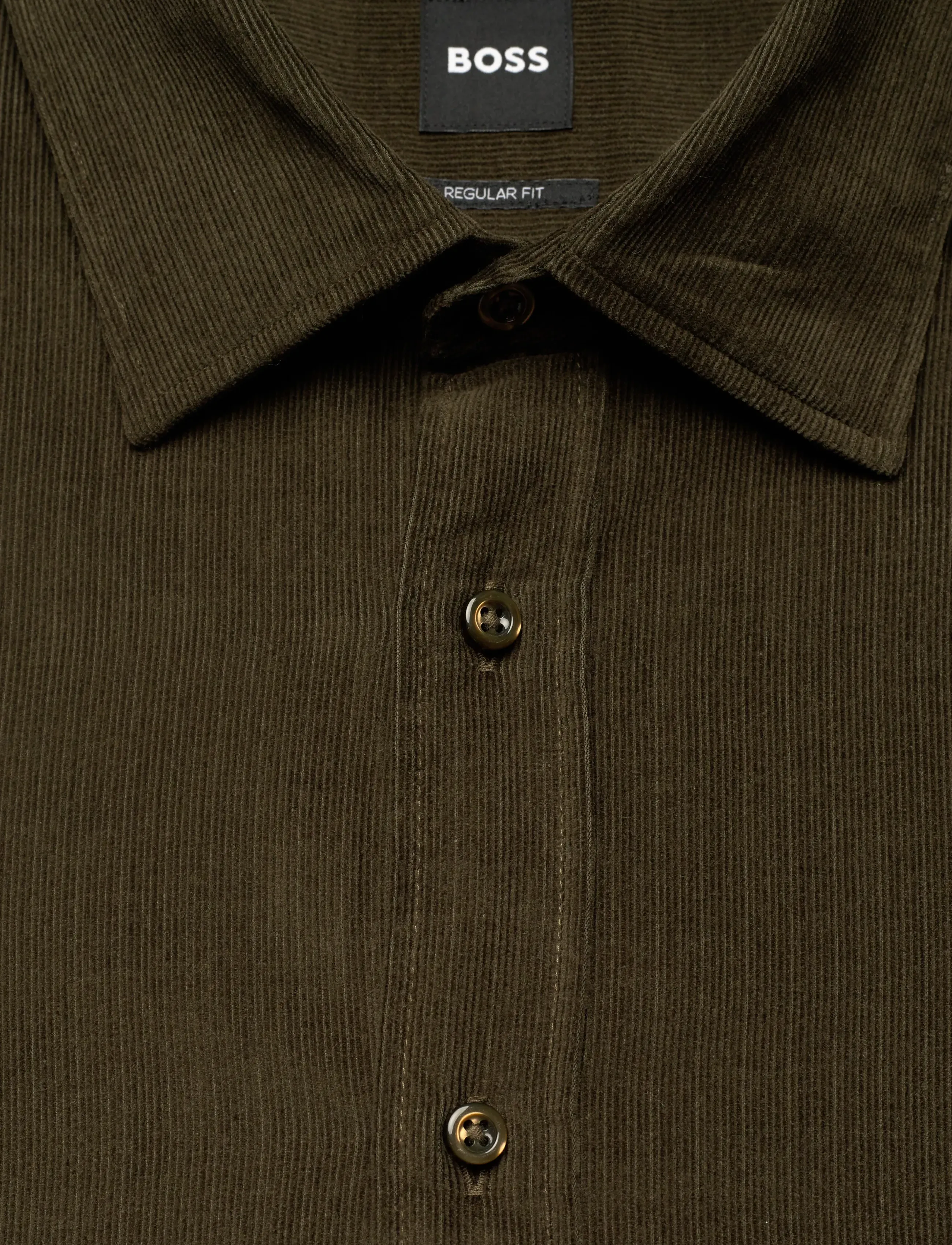 BOSS - C-JOE-kent-C1-254 - corduroy shirts - open green - 2