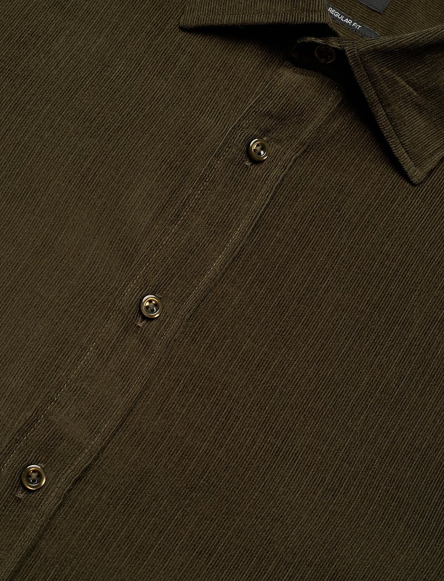 BOSS - C-JOE-kent-C1-254 - corduroy overhemden - open green - 3