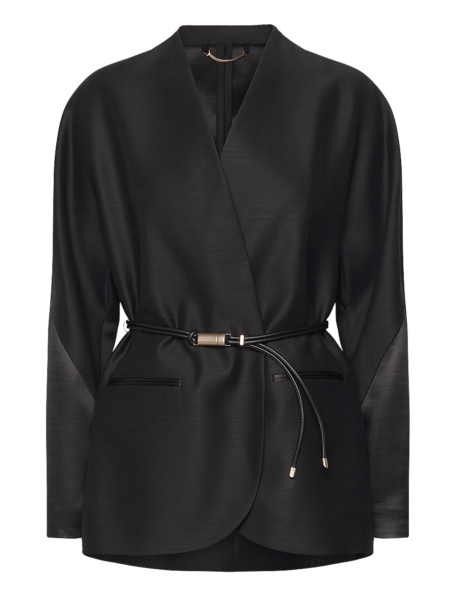 BOSS - Jokur - blazer mit gürtel - black - 1