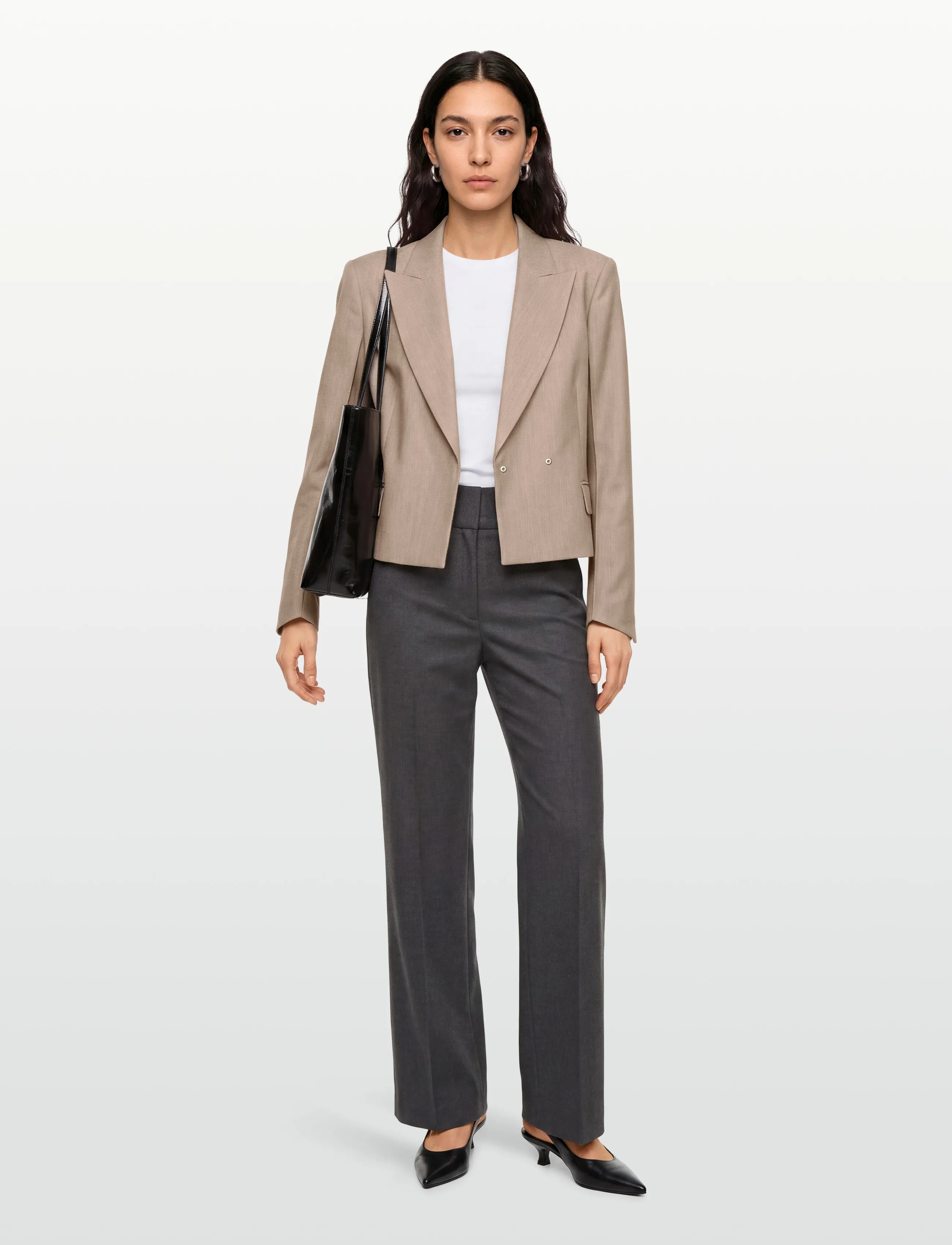 BOSS Janiala, 36, Blazer, Beige - Cropped Frauen