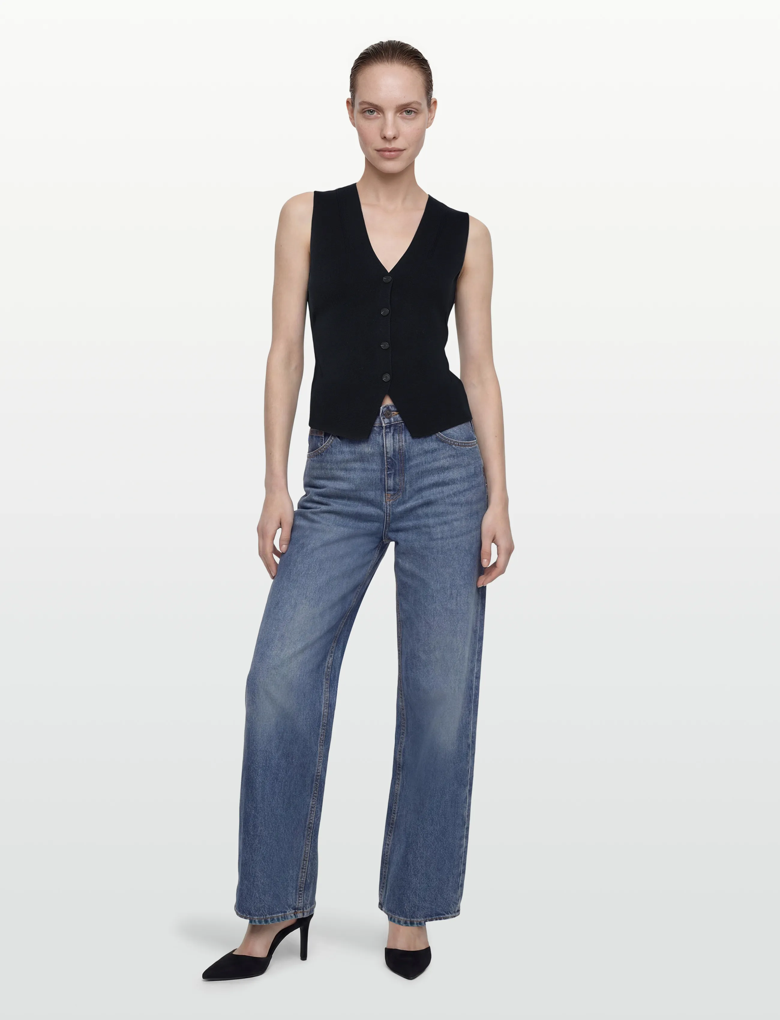 BOSS Fylvie, XS, Navy, Veste > Strikkede Veste, Dame