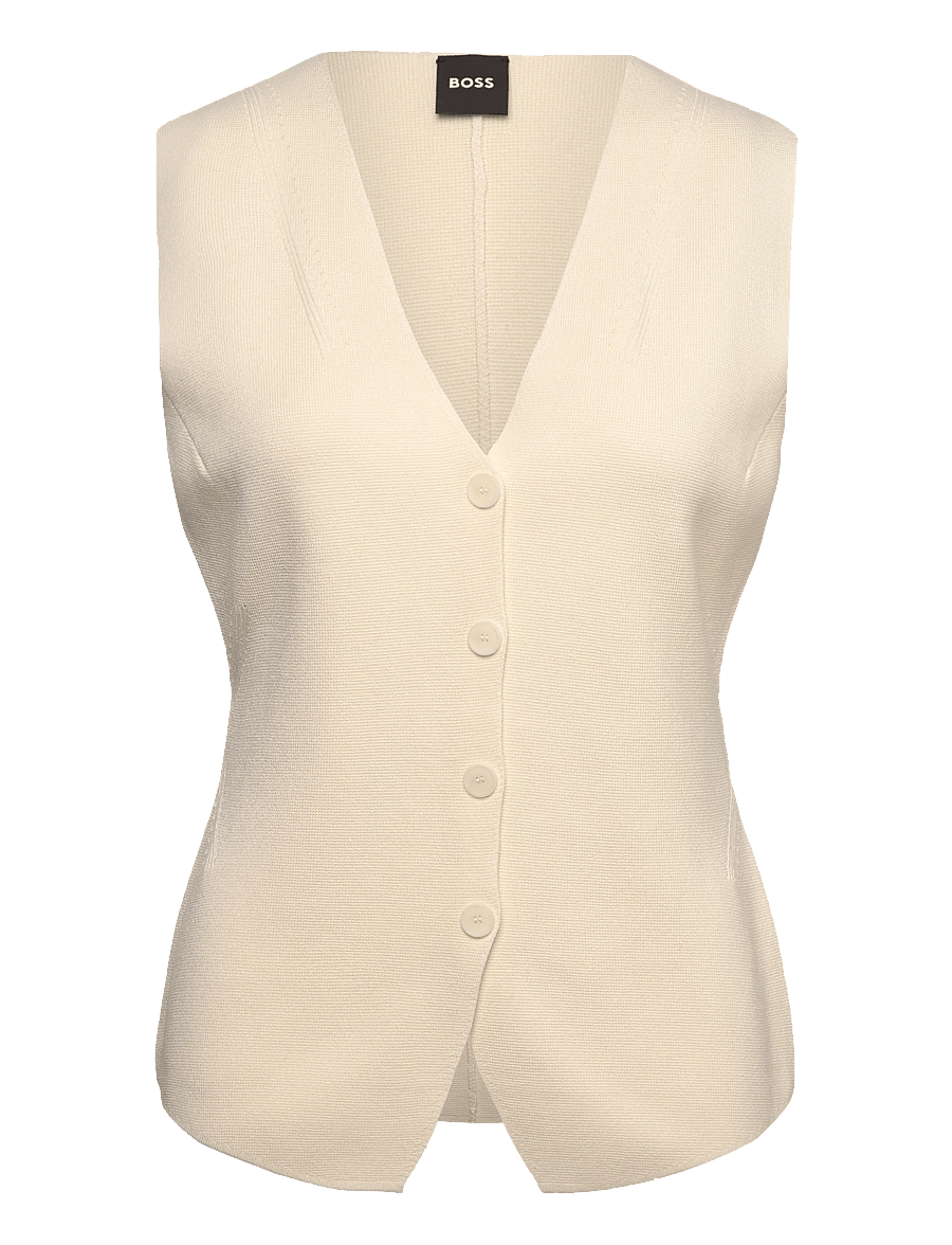 BOSS - Fylvie - strickwesten - open white - 0