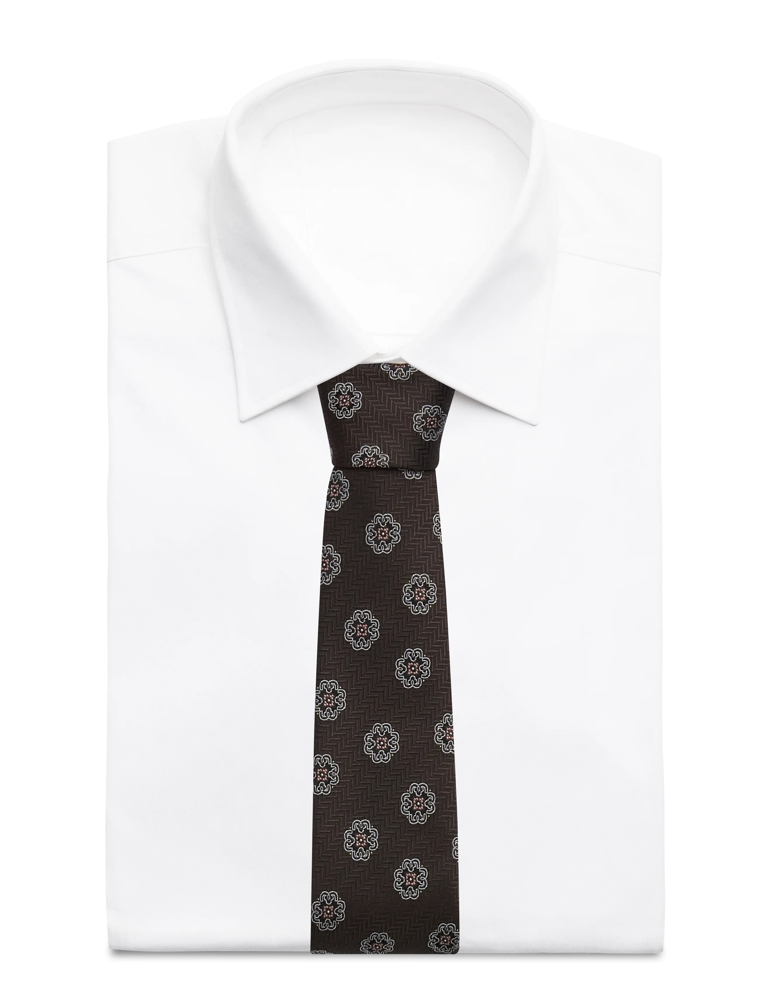 BOSS - H-TIE CM 7.5 253 - ties - dark brown - 1