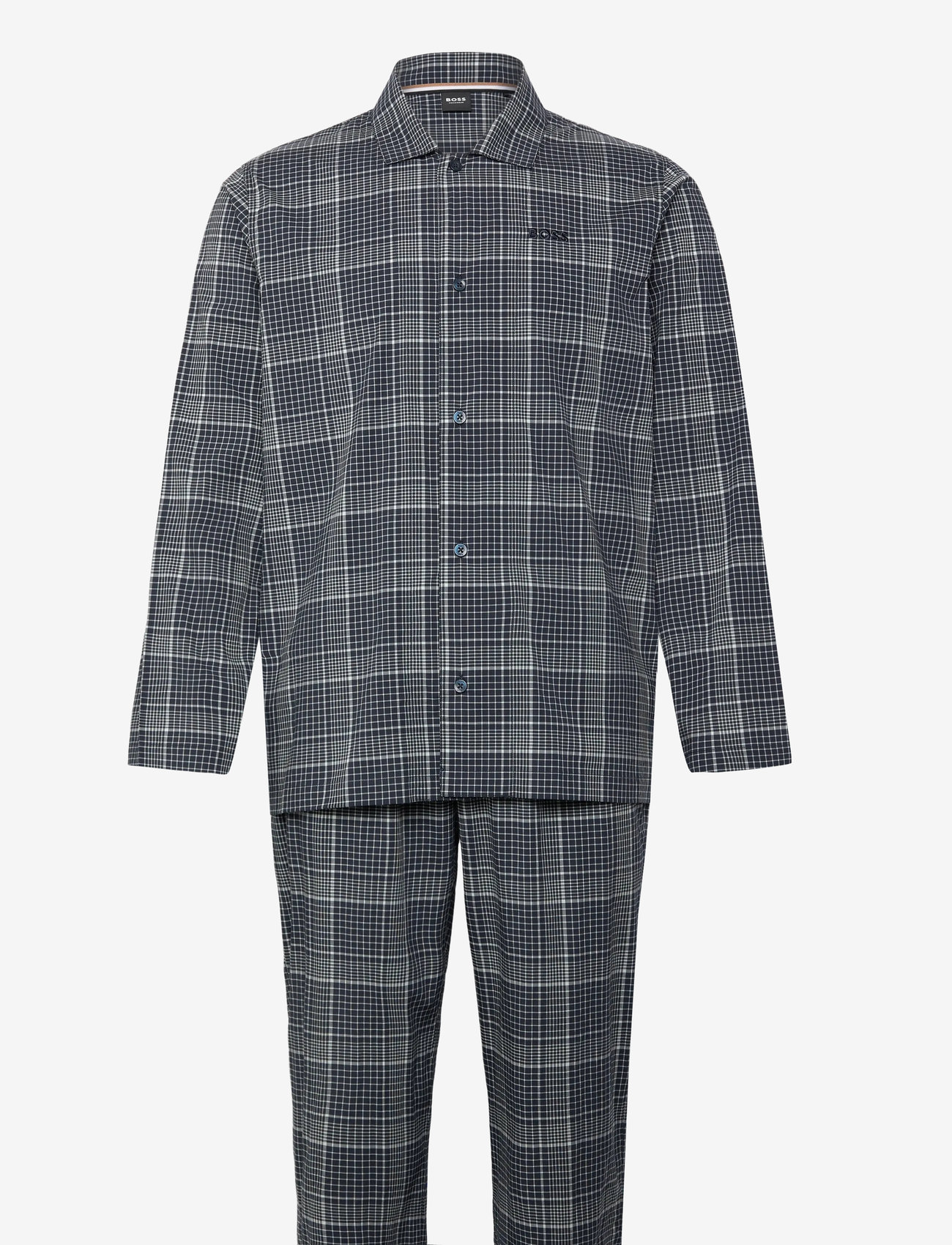 BOSS - Chris Pattern Pyjama - pyjamas - dark blue - 0