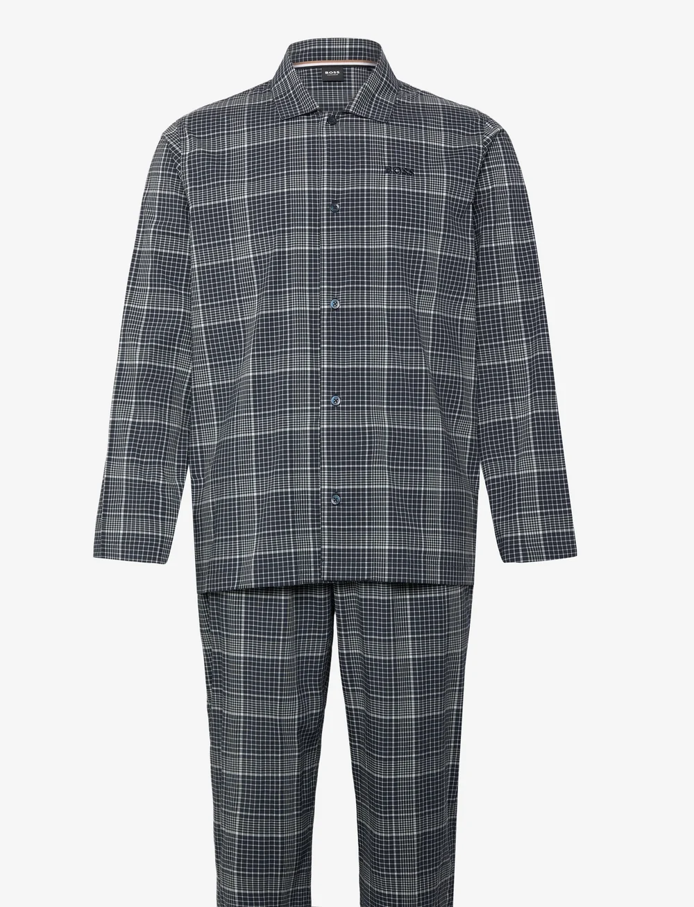 BOSS - Chris Pattern Pyjama - nightwear - dark blue - 0