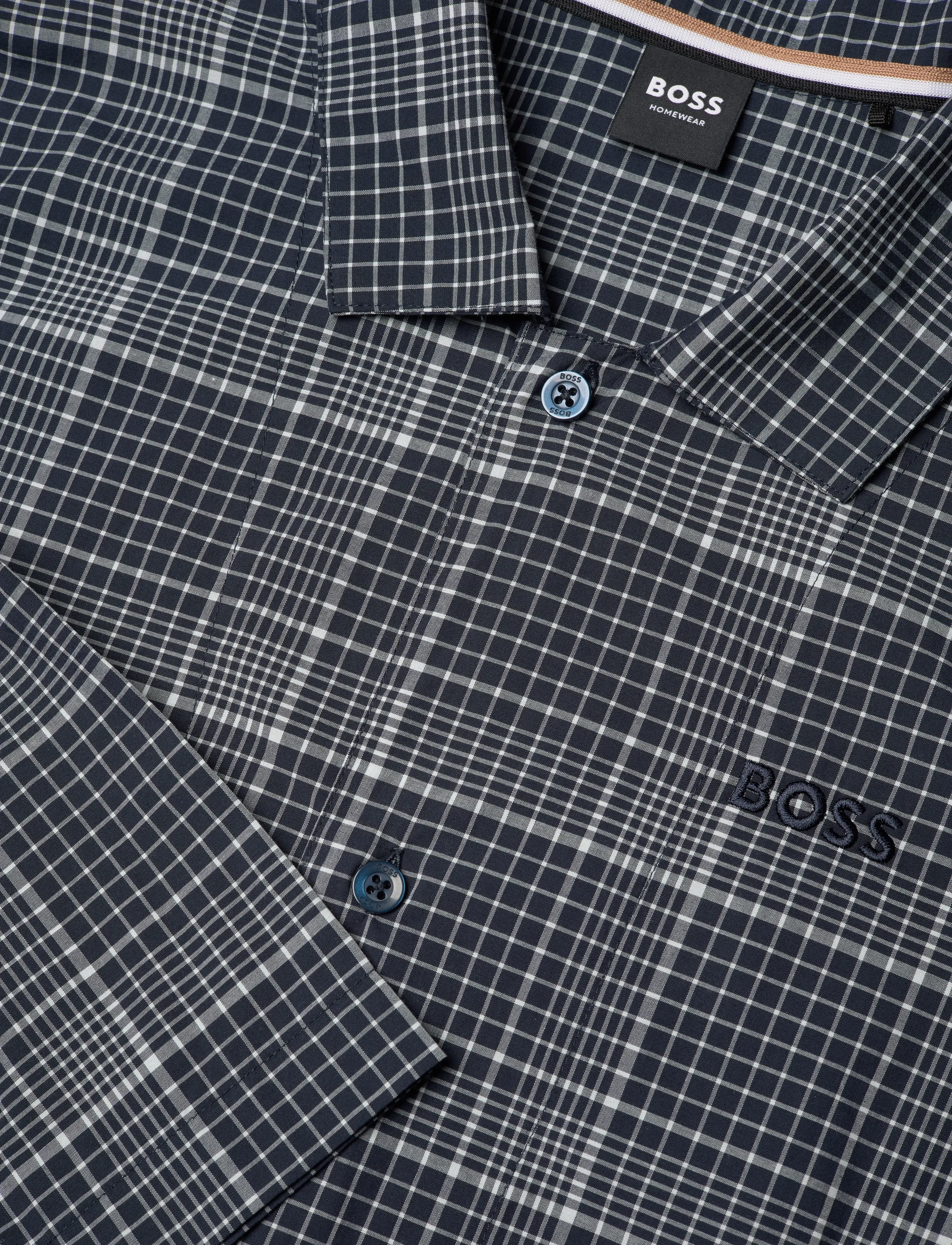 BOSS - Chris Pattern Pyjama - pyjama sets - dark blue - 4