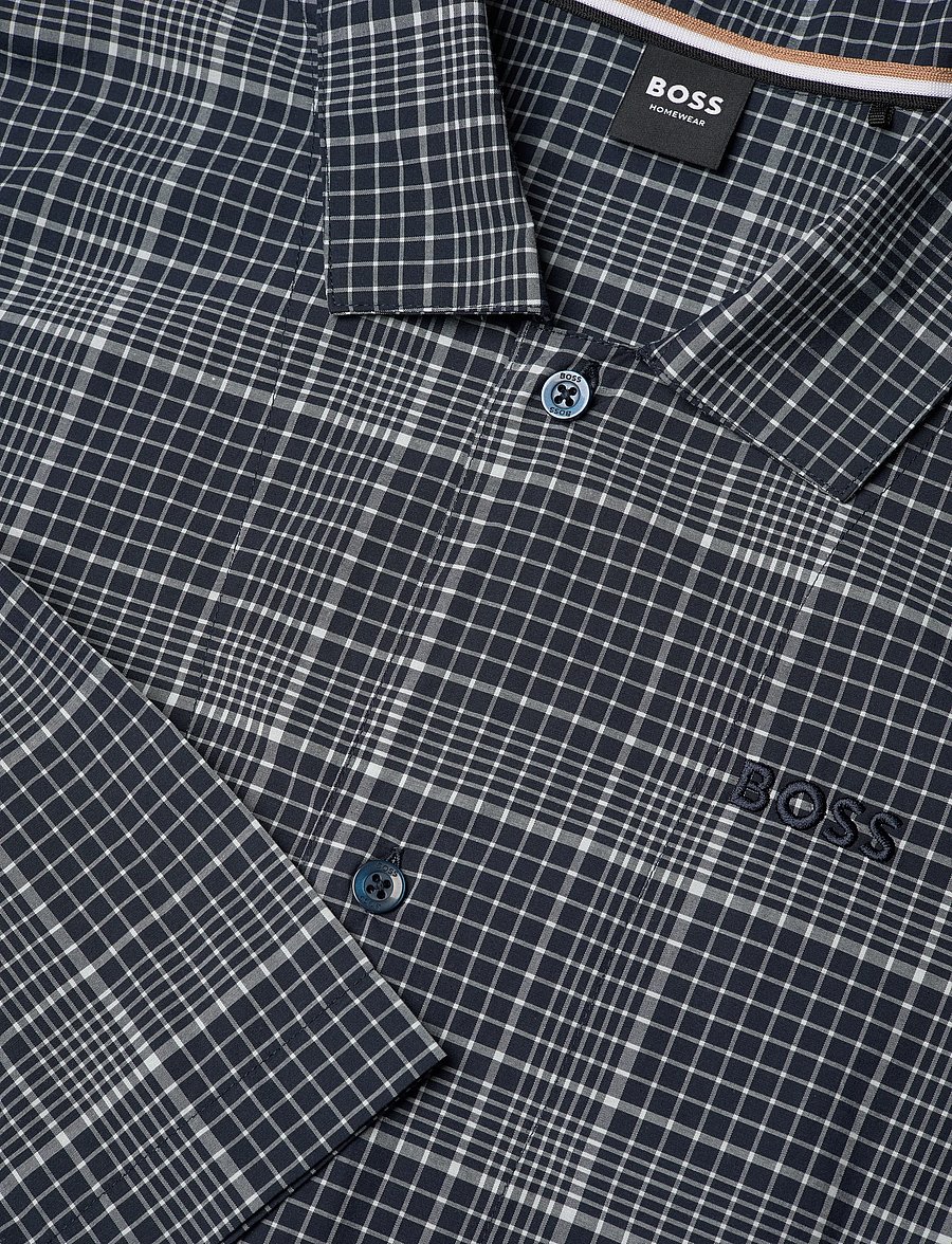BOSS - Chris Pattern Pyjama - pyjamasets - dark blue - 4