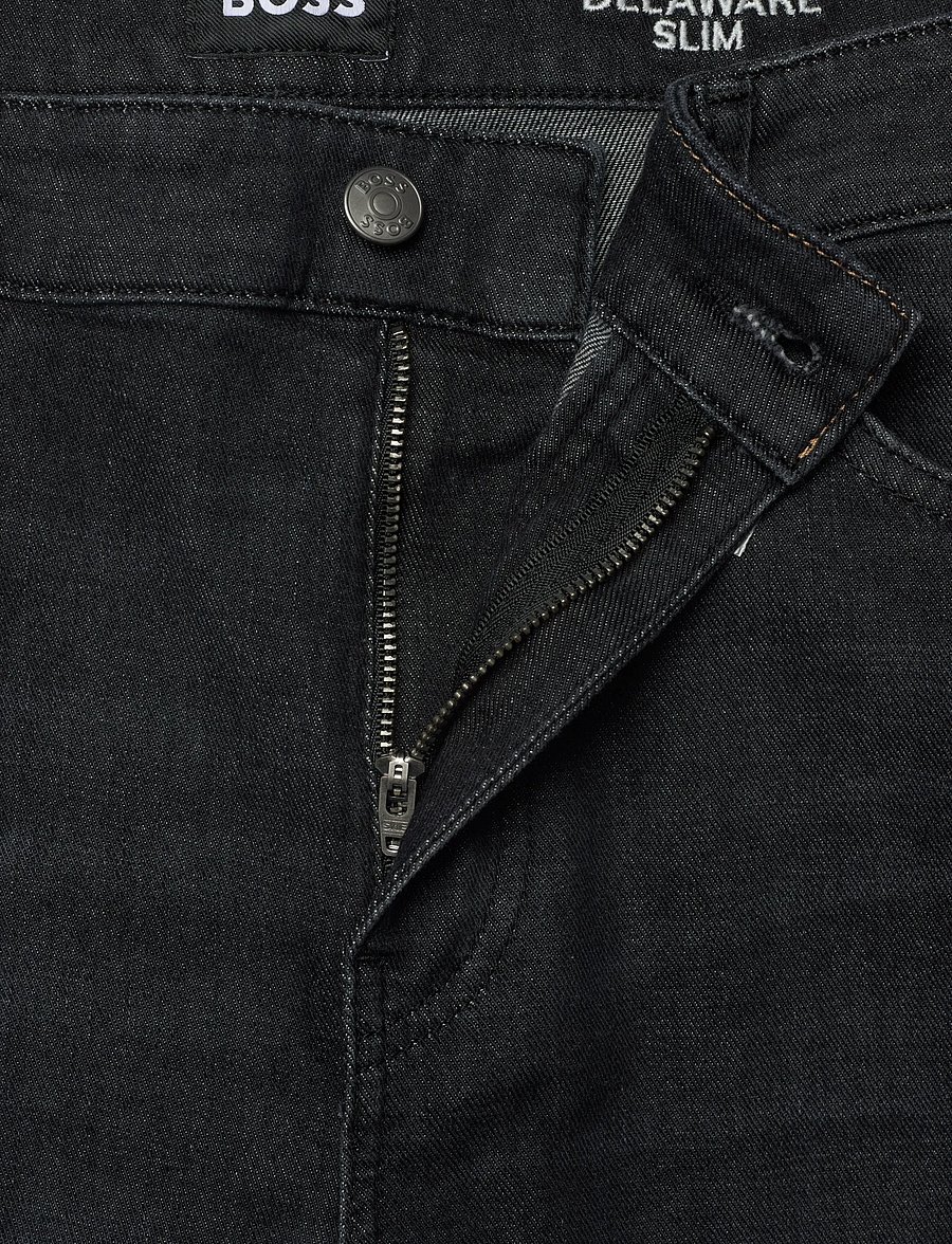 BOSS - H-Delaware - regular piegriezuma džinsa bikses - black - 3