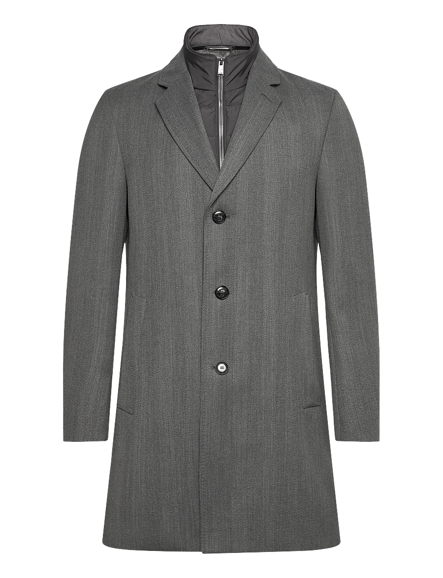 BOSS - H-Hyde-Bib-254 - wolljacken - silver - 2