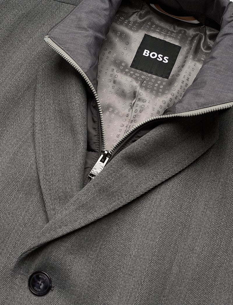 BOSS - H-Hyde-Bib-254 - ulljackor - silver - 3