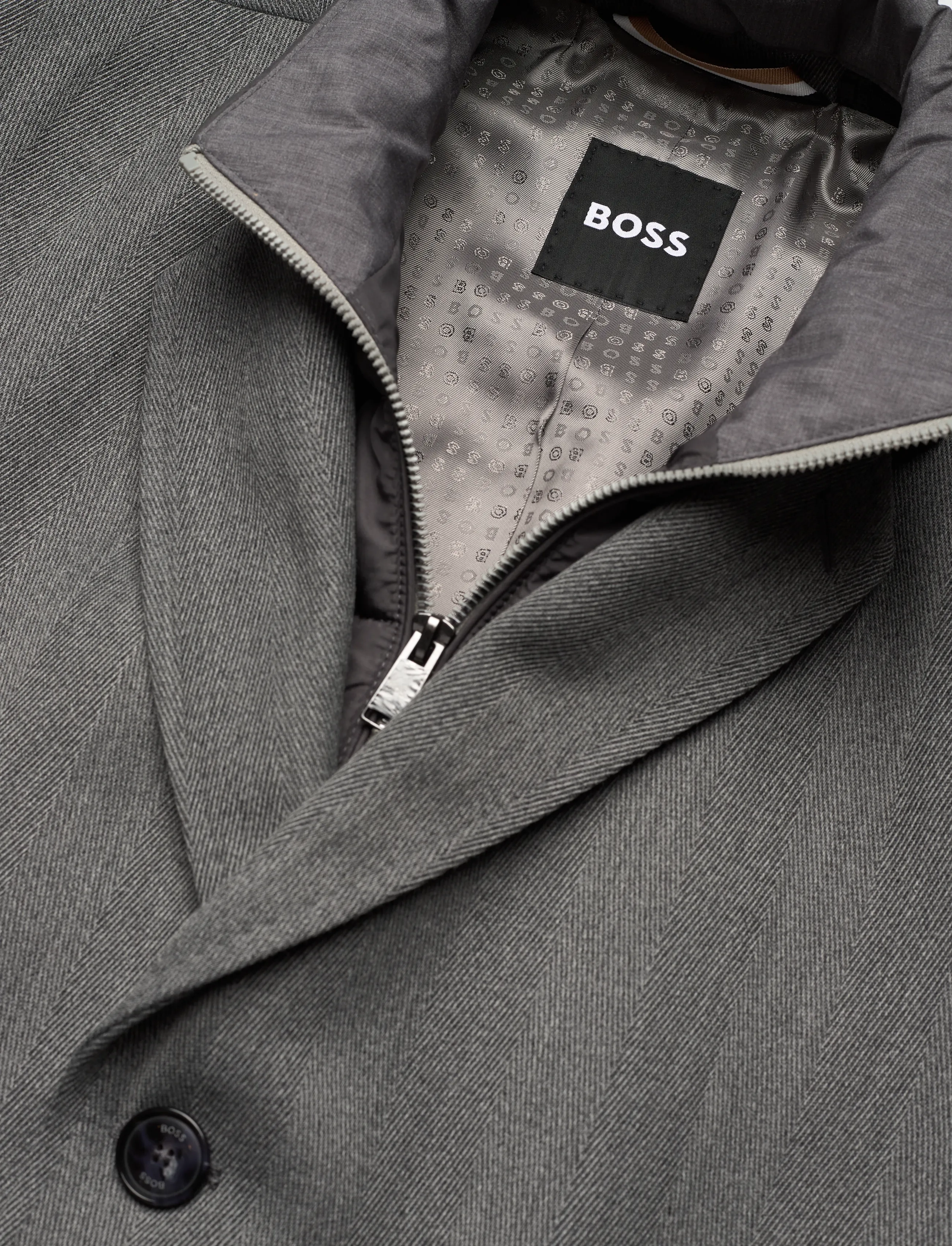 BOSS - H-Hyde-Bib-254 - wool jackets - silver - 3