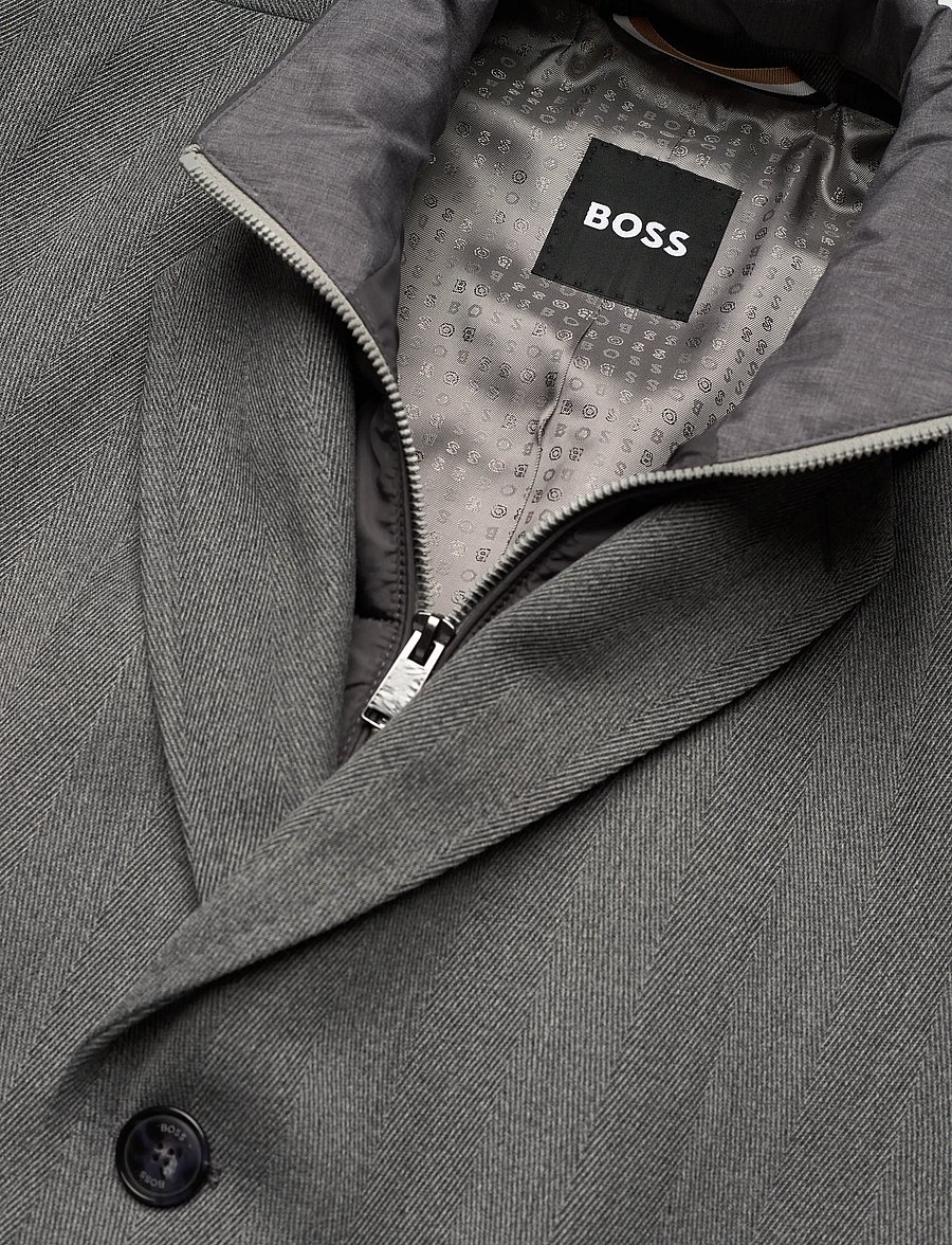 BOSS - H-Hyde-Bib-254 - wolljacken - silver - 3