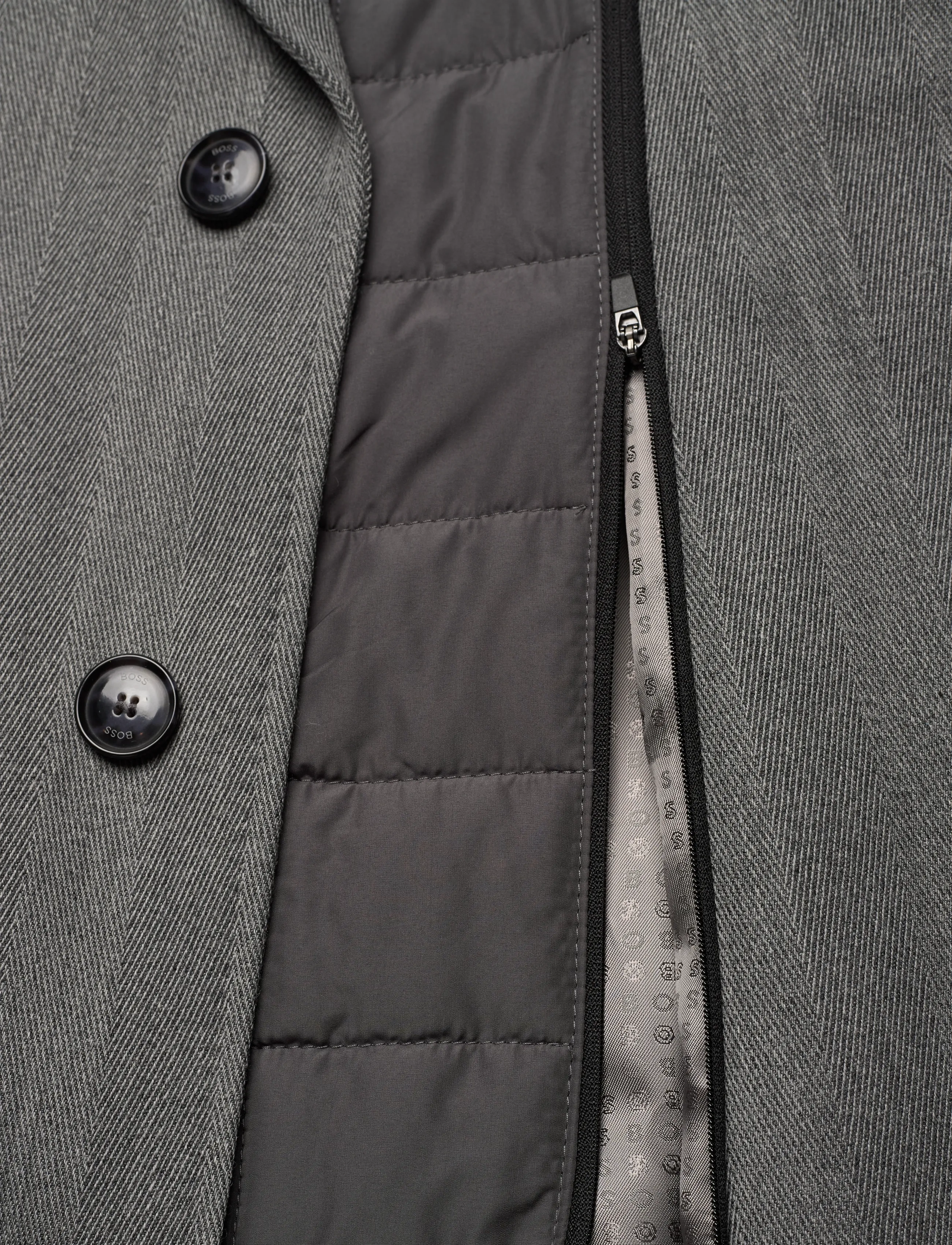 BOSS - H-Hyde-Bib-254 - wool jackets - silver - 5