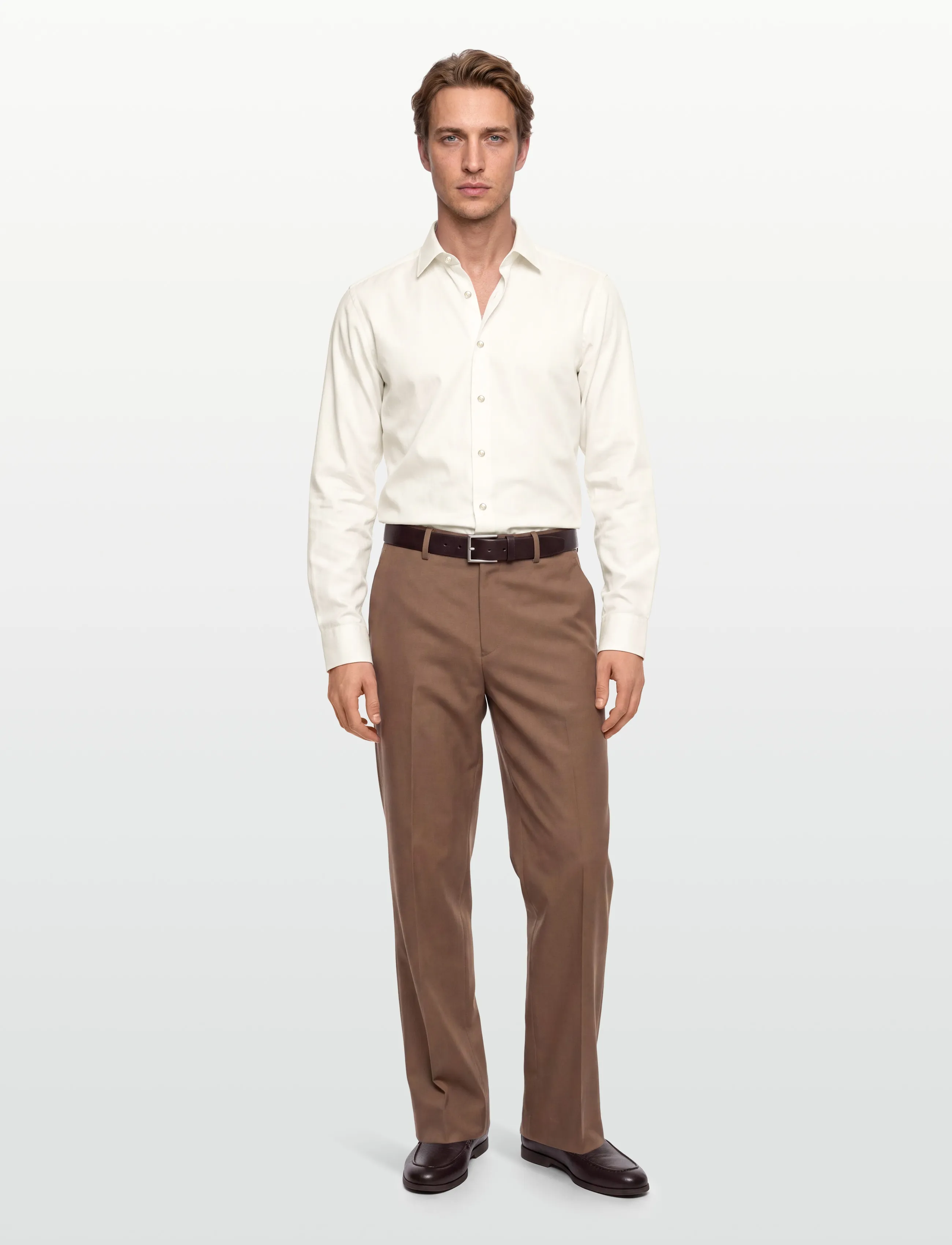 BOSS - H-HANK-kent-C1-214 - casual skjortor - open white - 0
