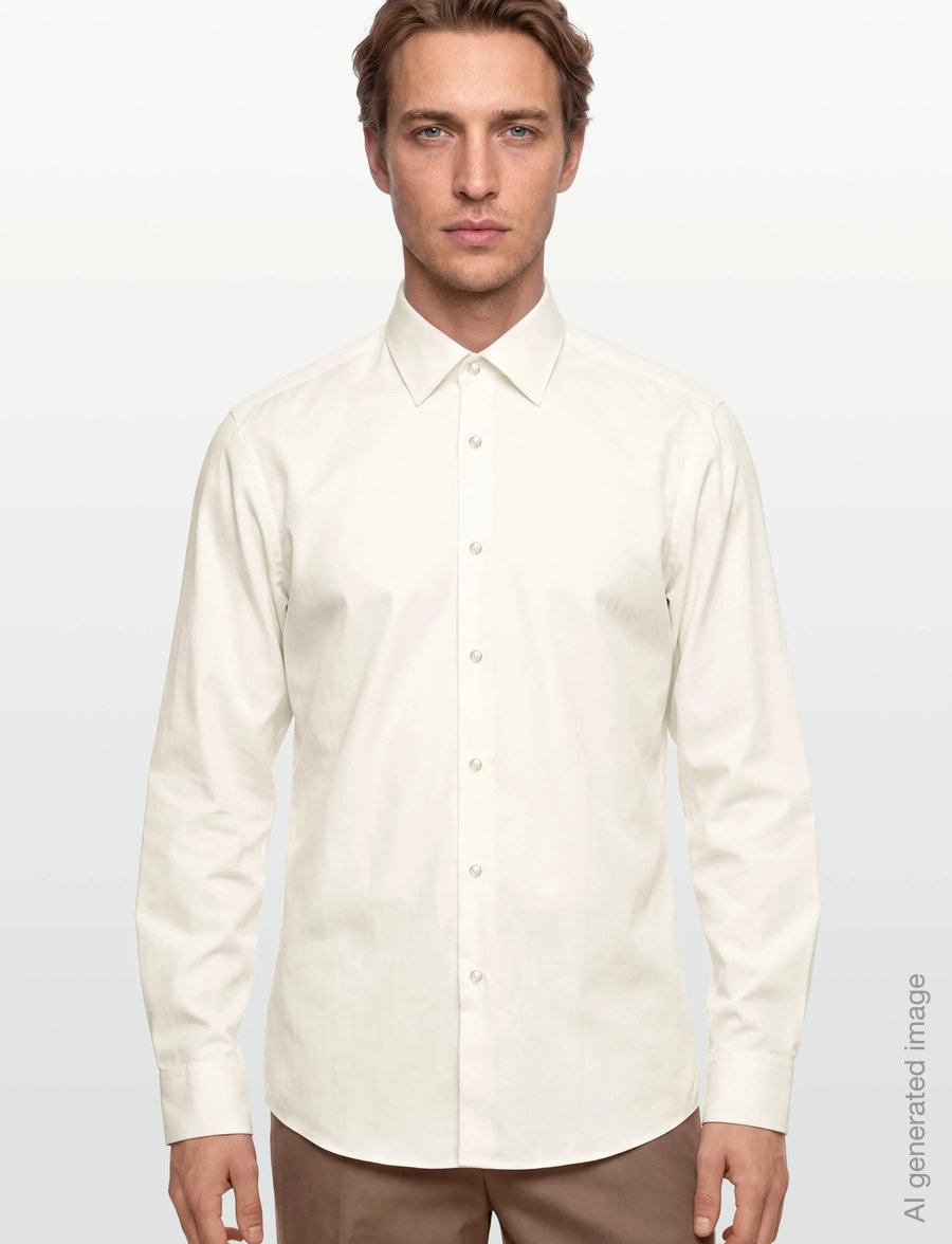 BOSS - H-HANK-kent-C1-214 - freizeithemden - open white - 3