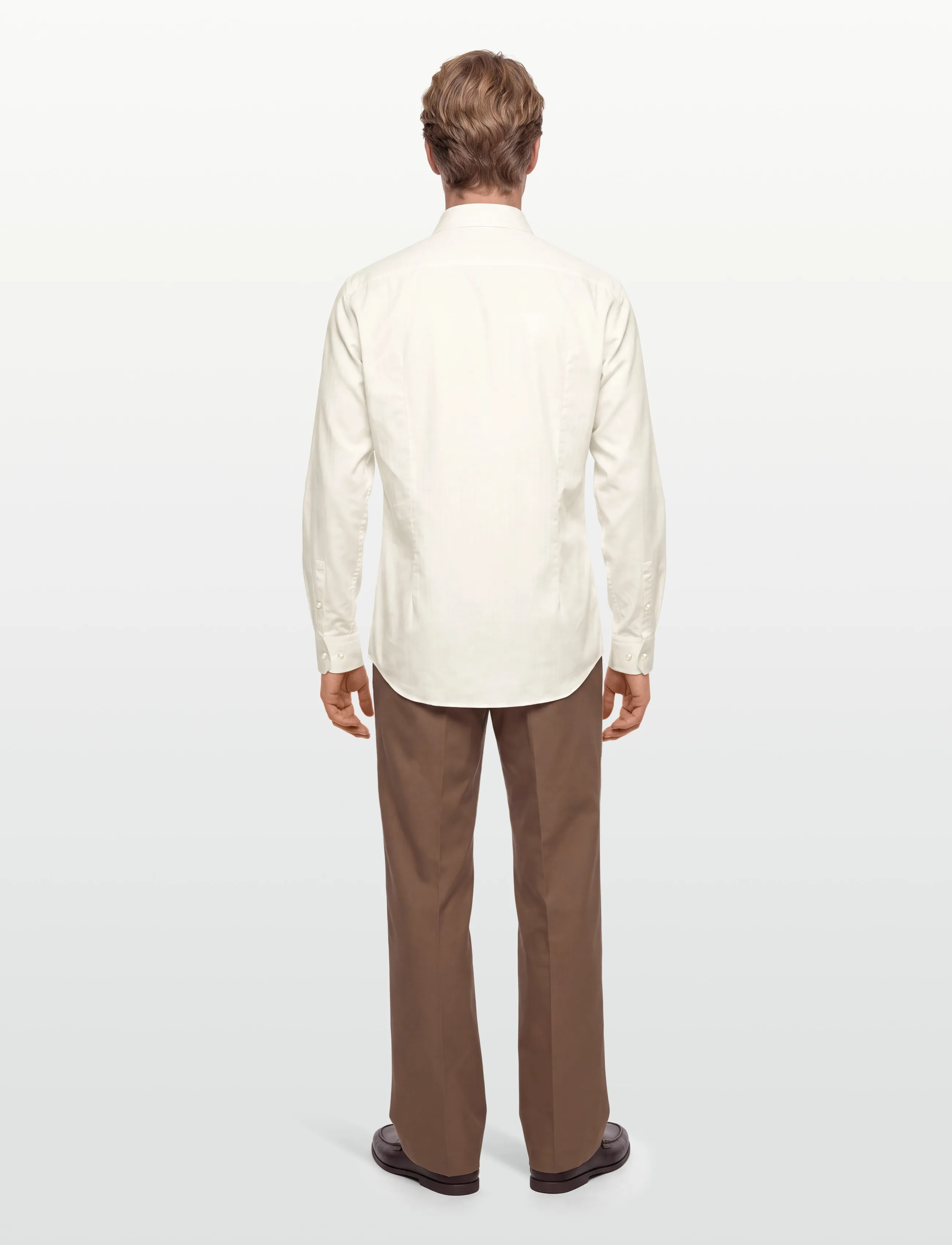 BOSS - H-HANK-kent-C1-214 - casual skjortor - open white - 4