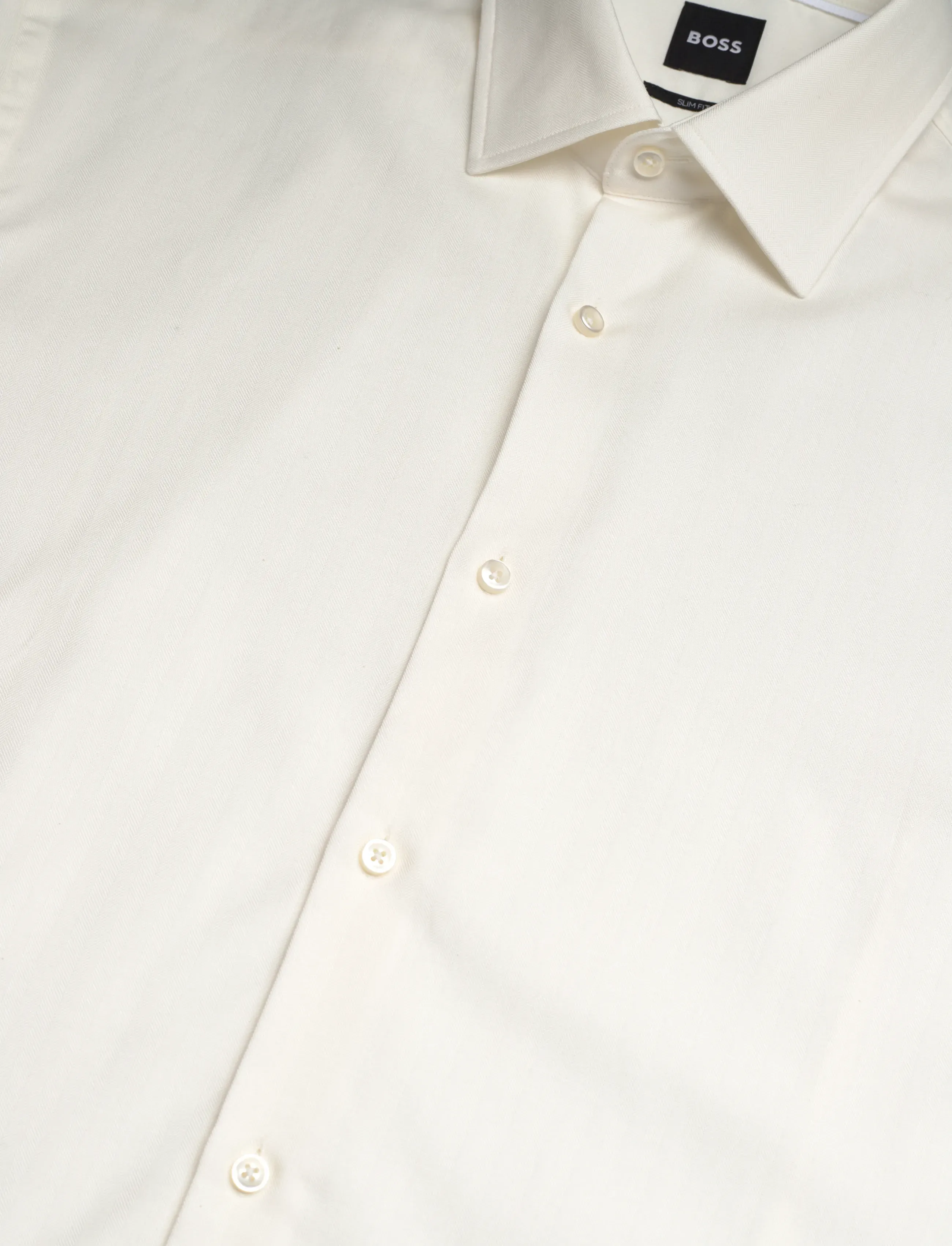 BOSS - H-HANK-kent-C1-214 - casual hemden - open white - 3