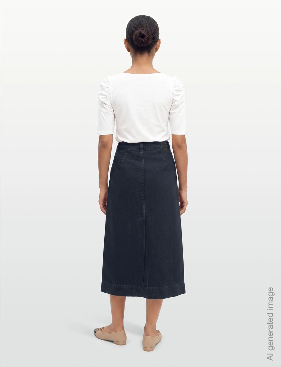 BOSS - SEMAIRE - jeansröcke - navy - 4