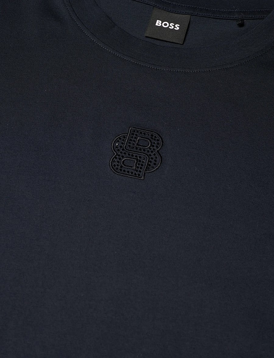 BOSS - Elpha_Placed3 - t-shirts - dark blue - 2