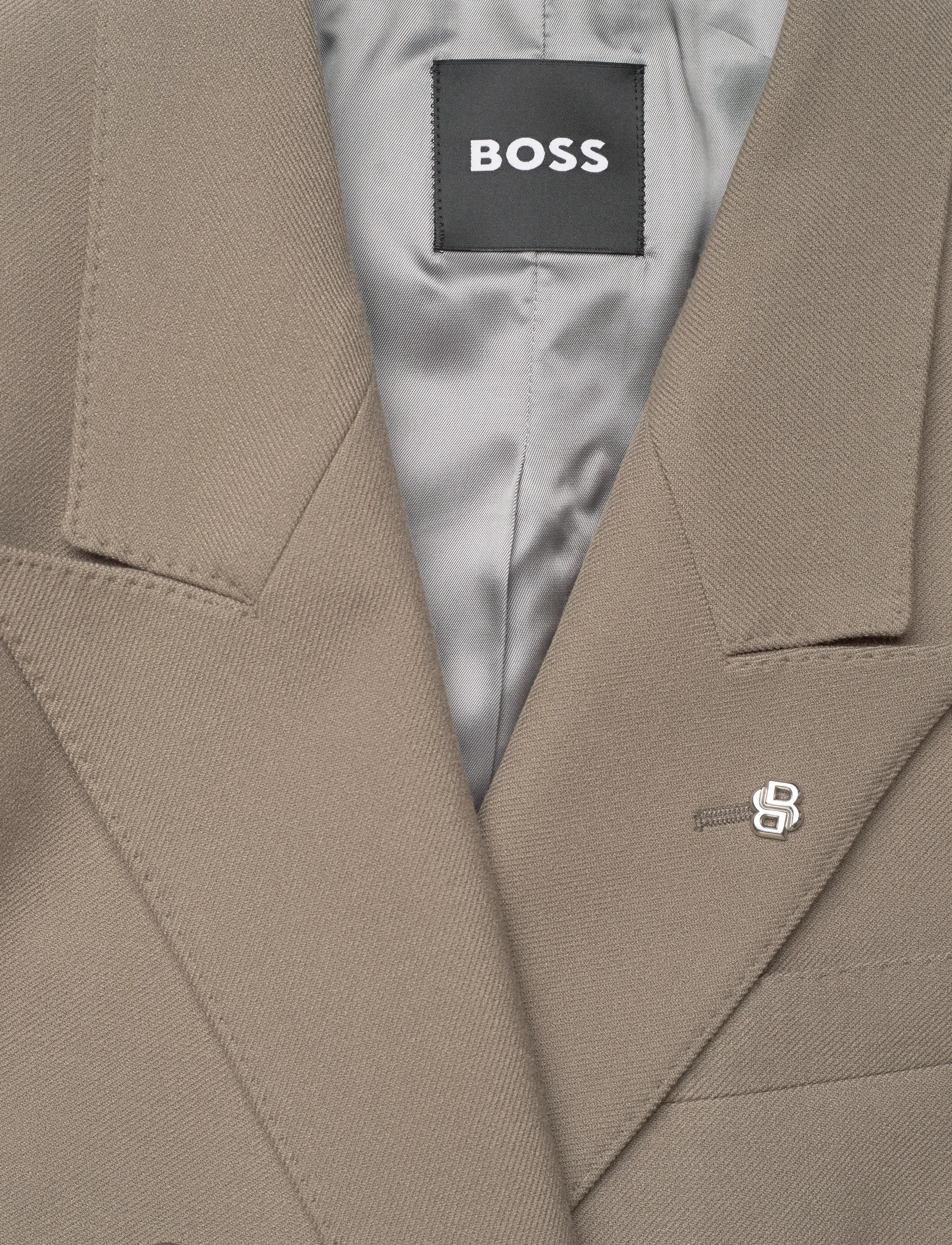 BOSS - C-Callum-DB-Peak-254 - dobbeltradede blazere - open brown - 2