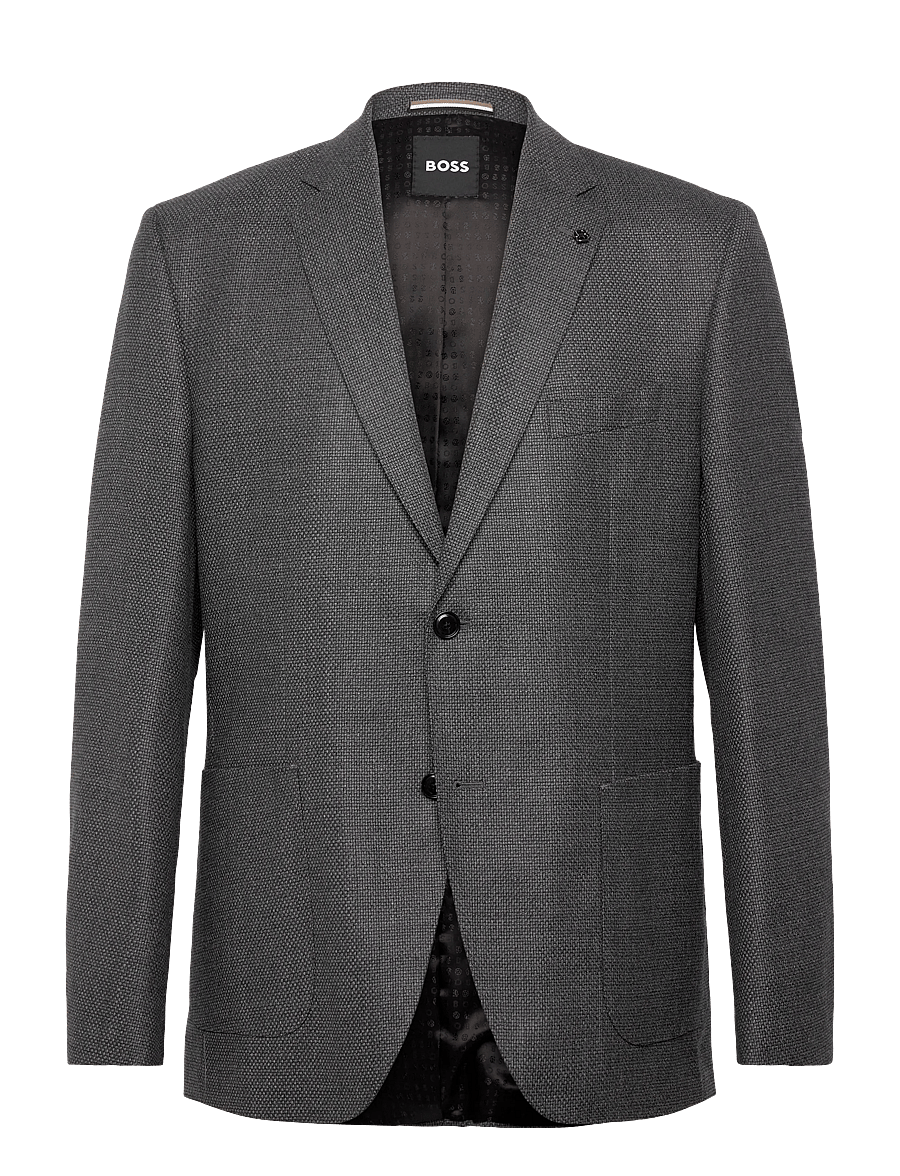 BOSS - H-Janson-FL-253 - enkelknäppta kavajer - silver - 0