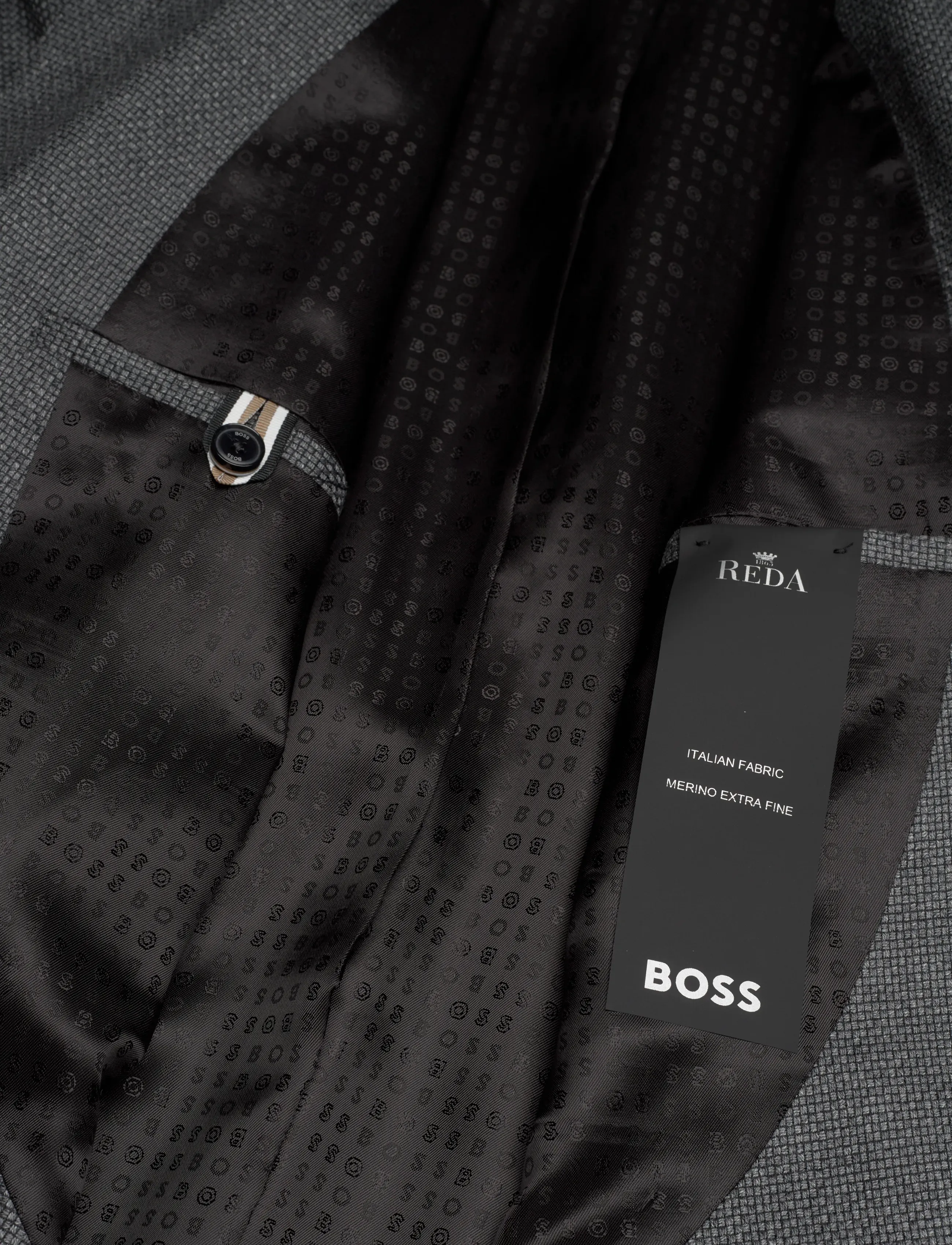 BOSS - H-Janson-FL-253 - enkelknäppta kavajer - silver - 4