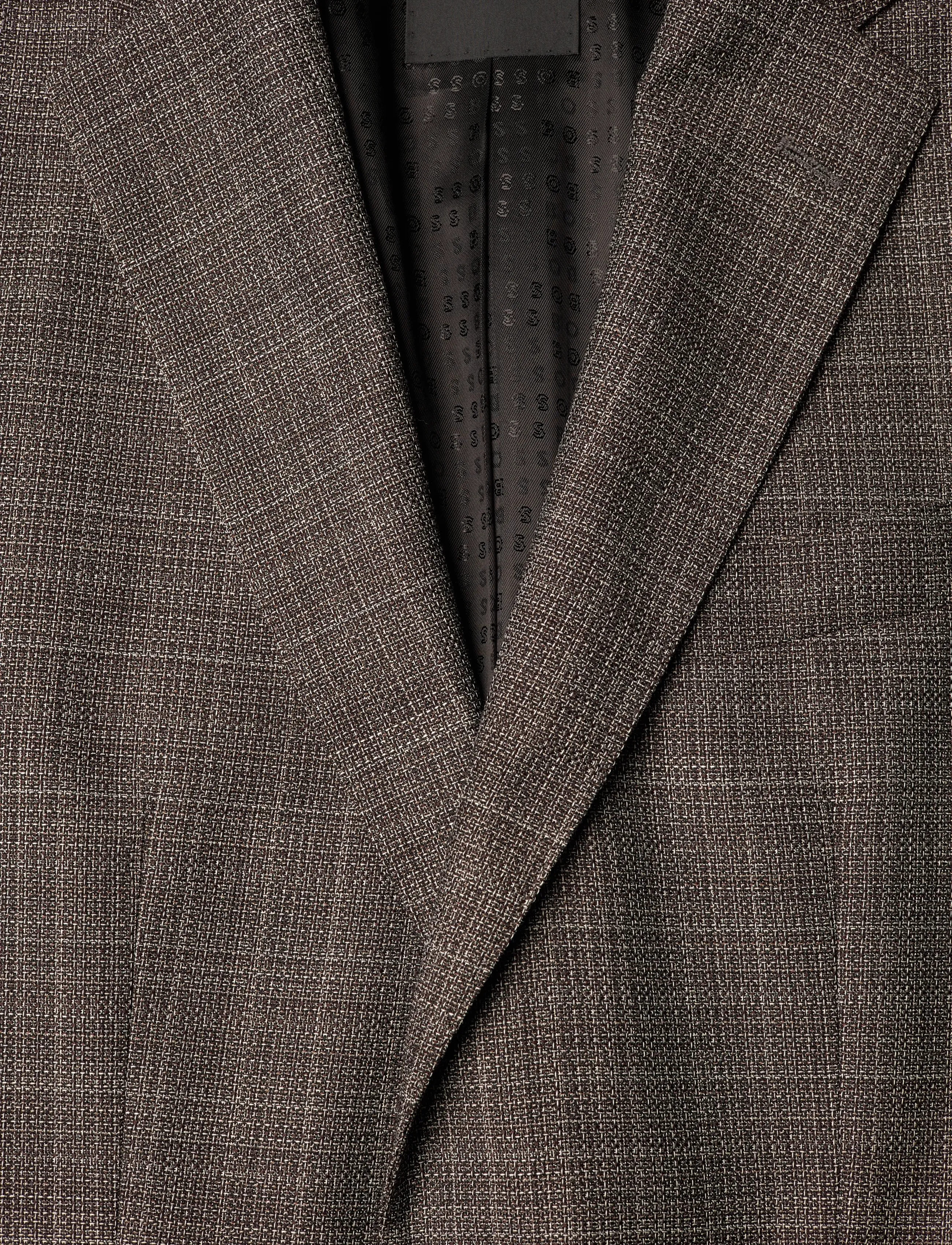 BOSS - H-Hutson-251 - dubbelknäppta kavajer - dark brown - 2