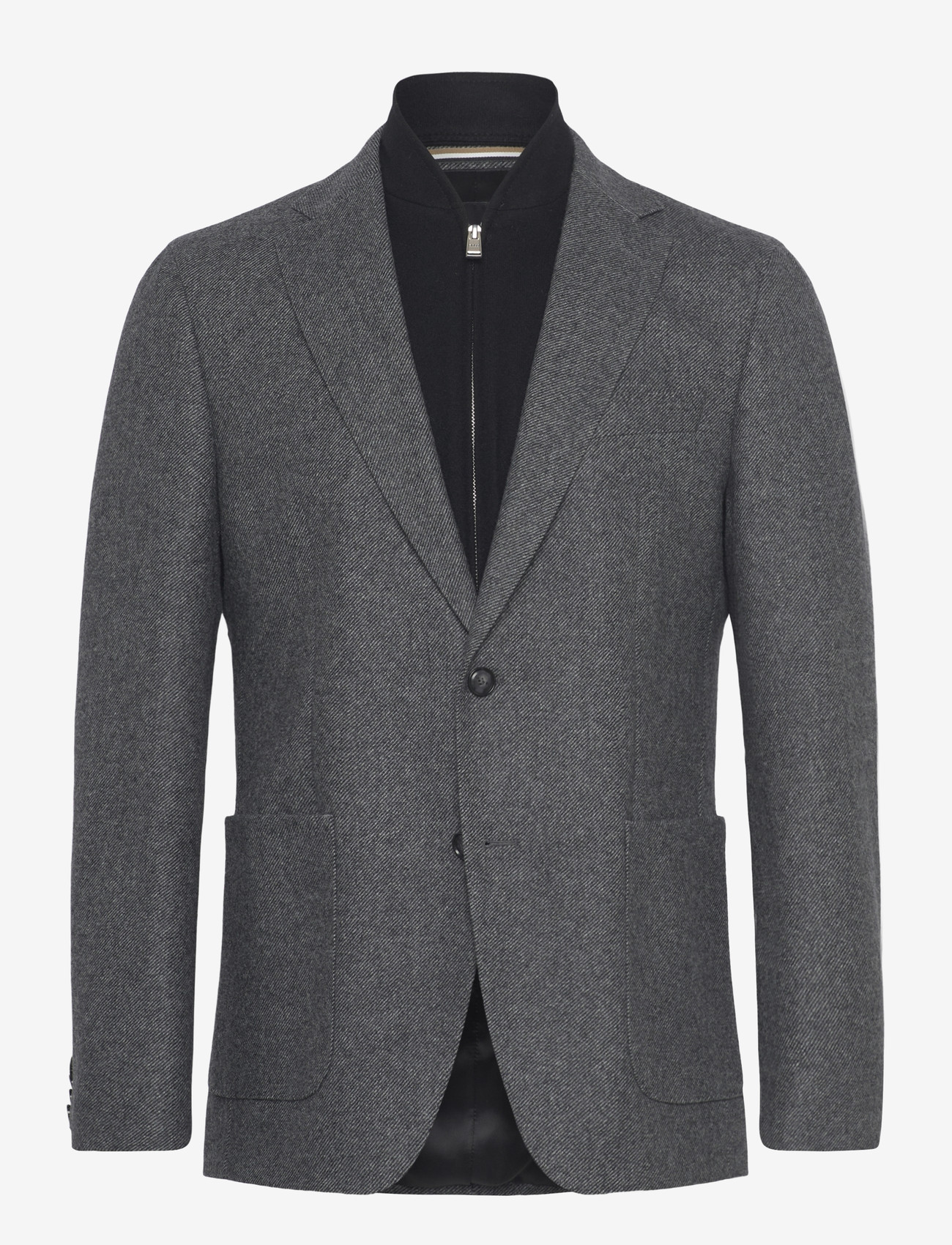 BOSS - H-Hutson-Bib-254 - enkeltradede blazere - medium grey - 0