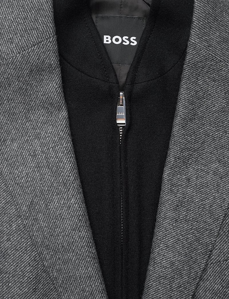 BOSS - H-Hutson-Bib-254 - enkeltradede blazere - medium grey - 2