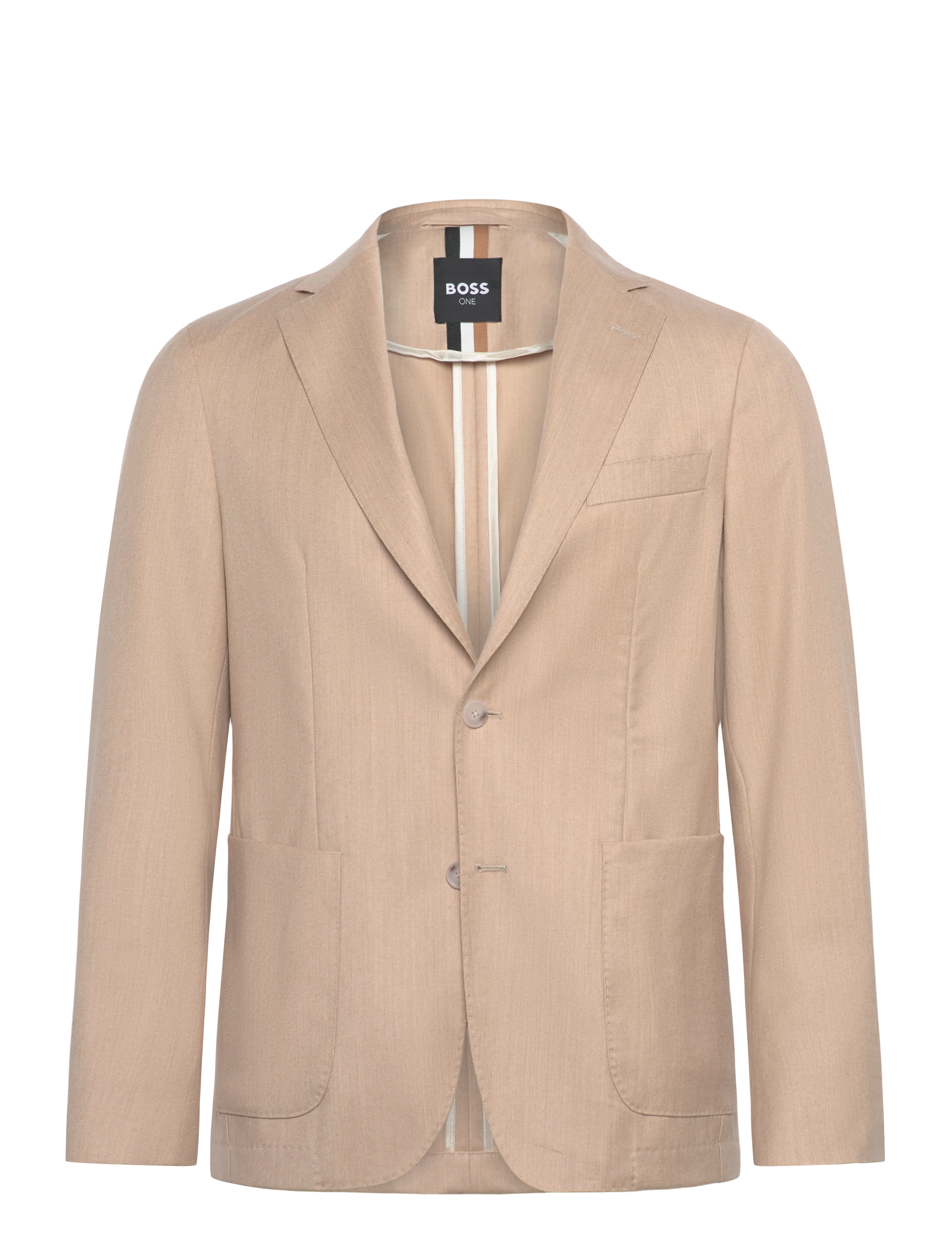 BOSS C-Hanry-252, Mænd, Hør Blazer, Beige, Str: 50