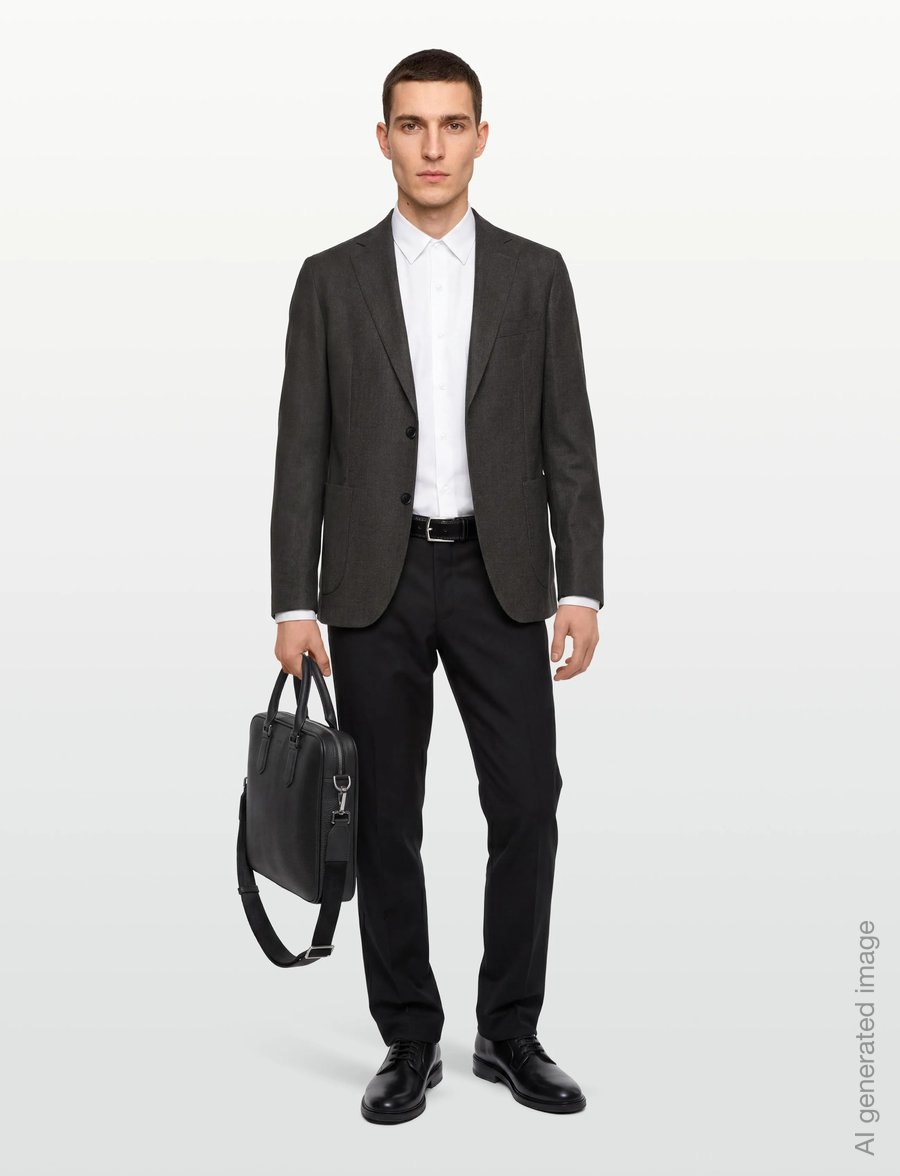 BOSS - C-Hanry-252 - single breasted blazers - dark brown - 0