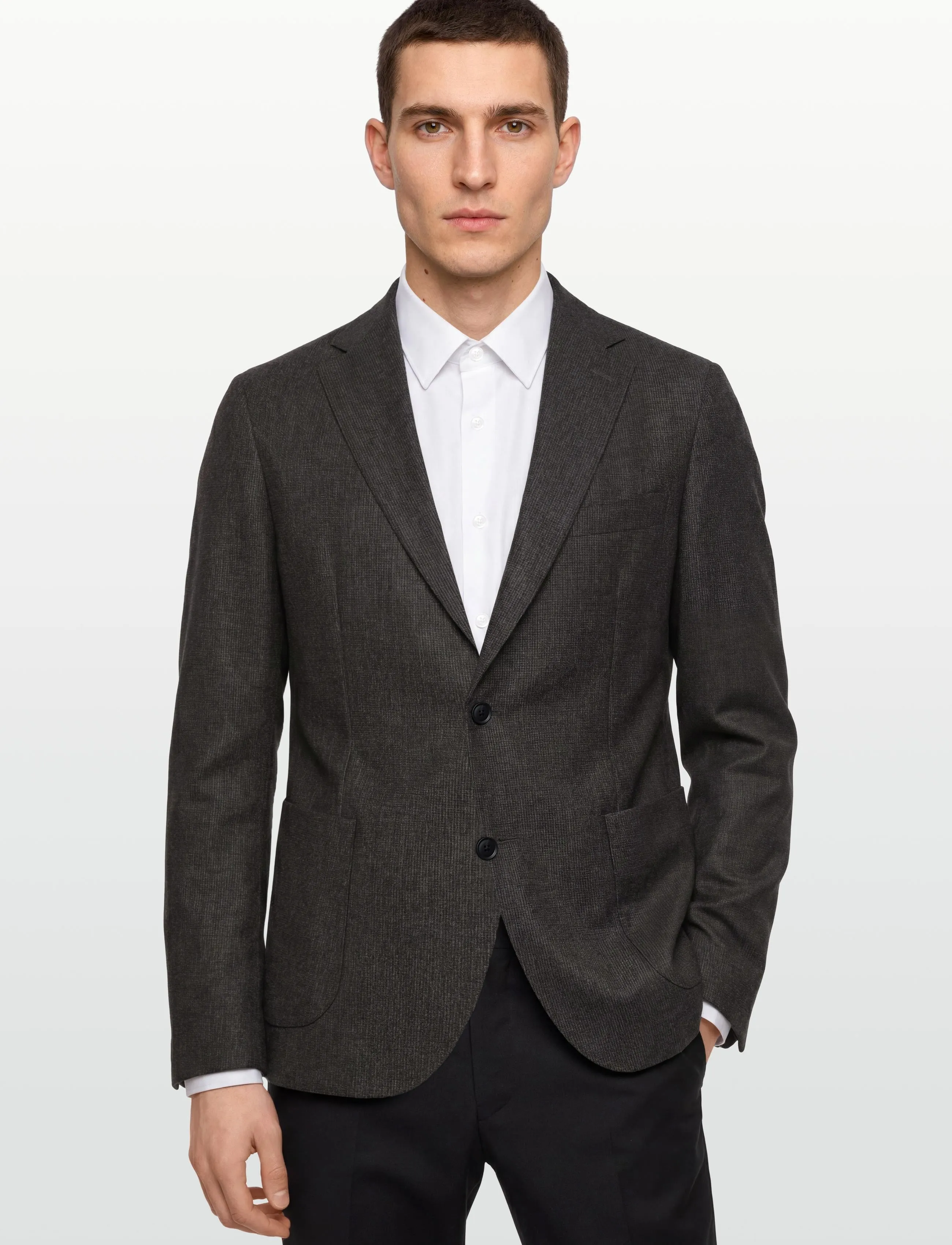 BOSS - C-Hanry-252 - Üherealised pintsakud - dark brown - 3